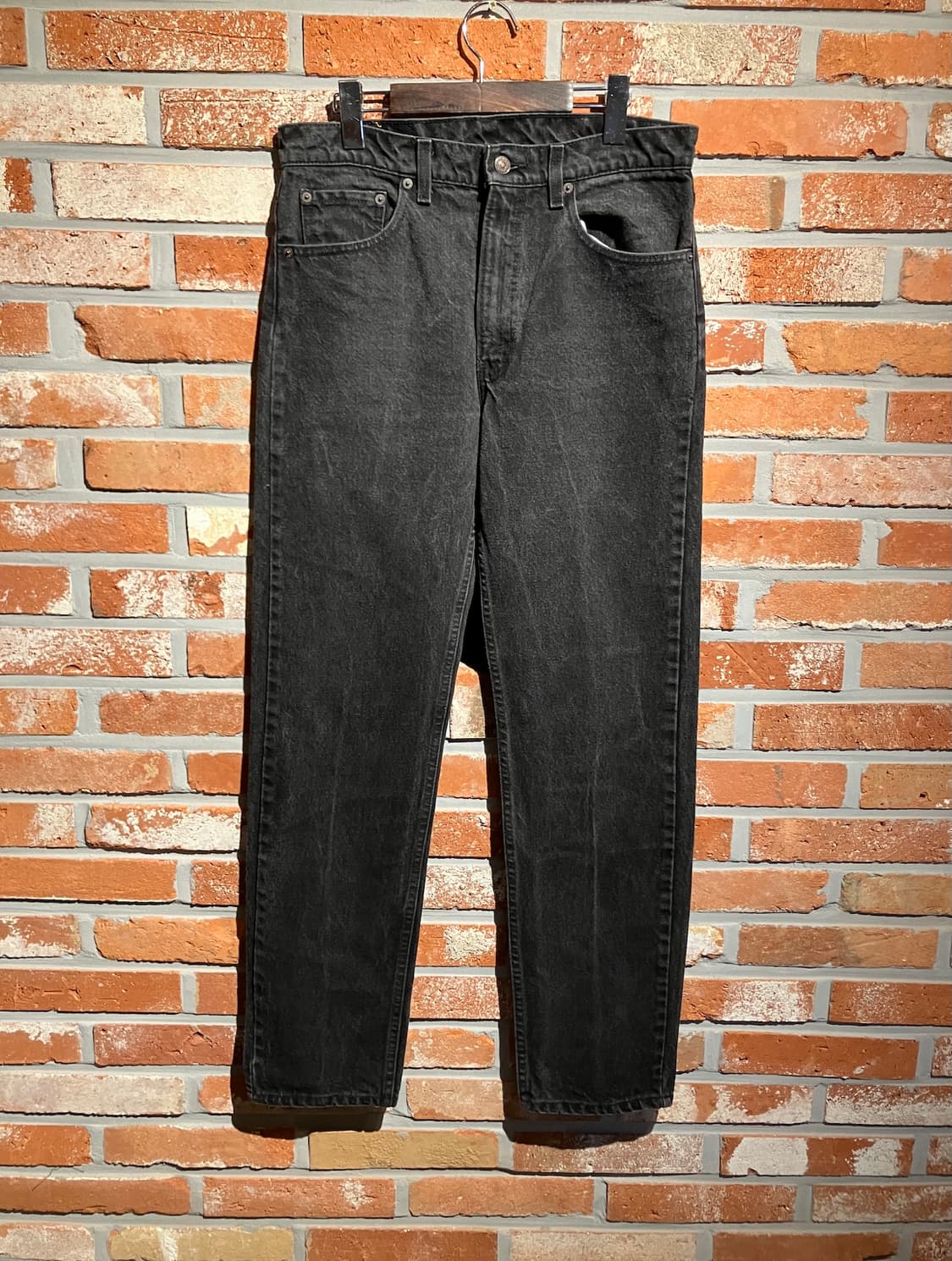 90s USA 빈티지 리바이스 505 블랙 데님 팬츠 상품이미지2