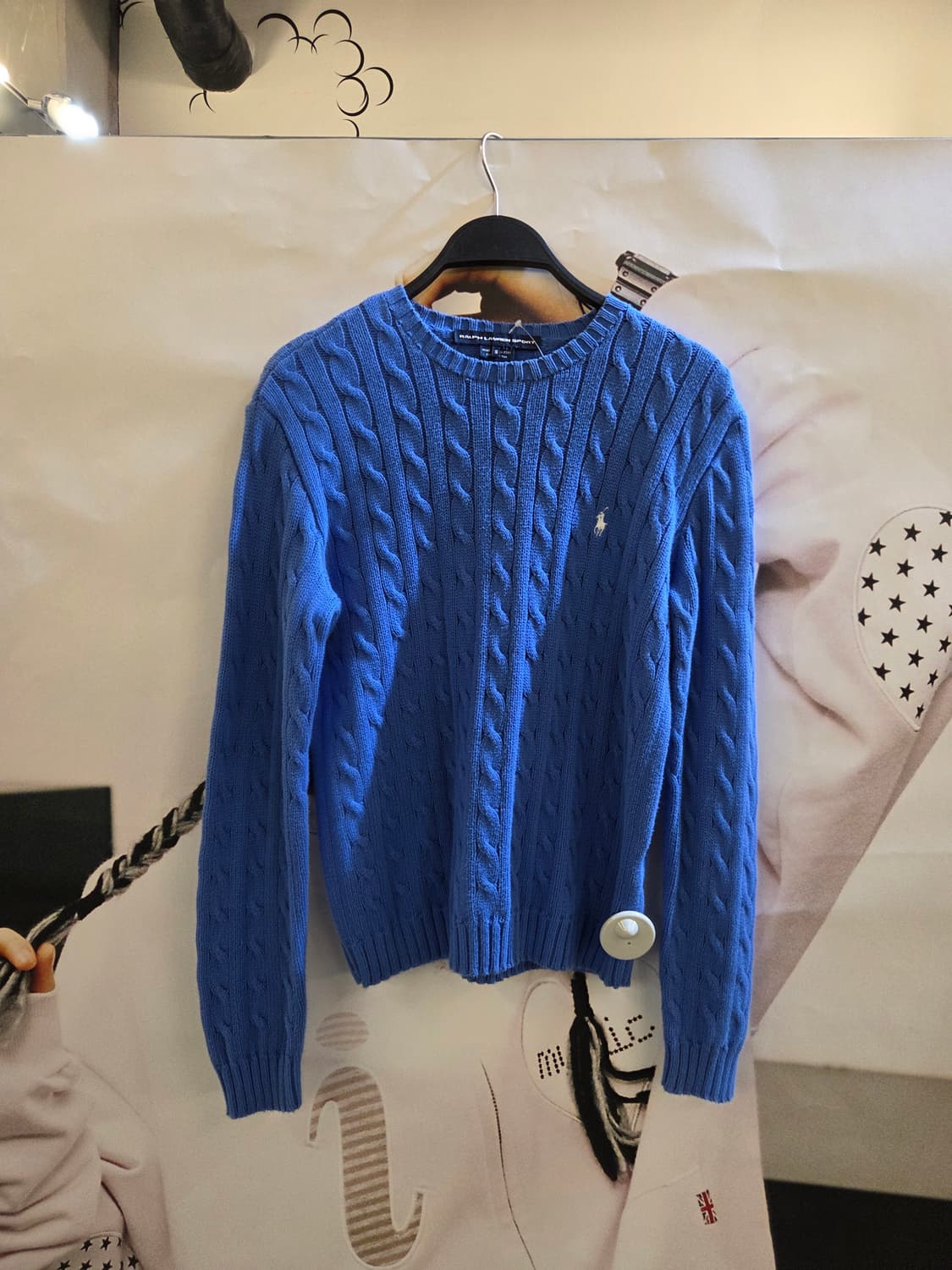 POLO 폴로 블루케이블니트 상품이미지3