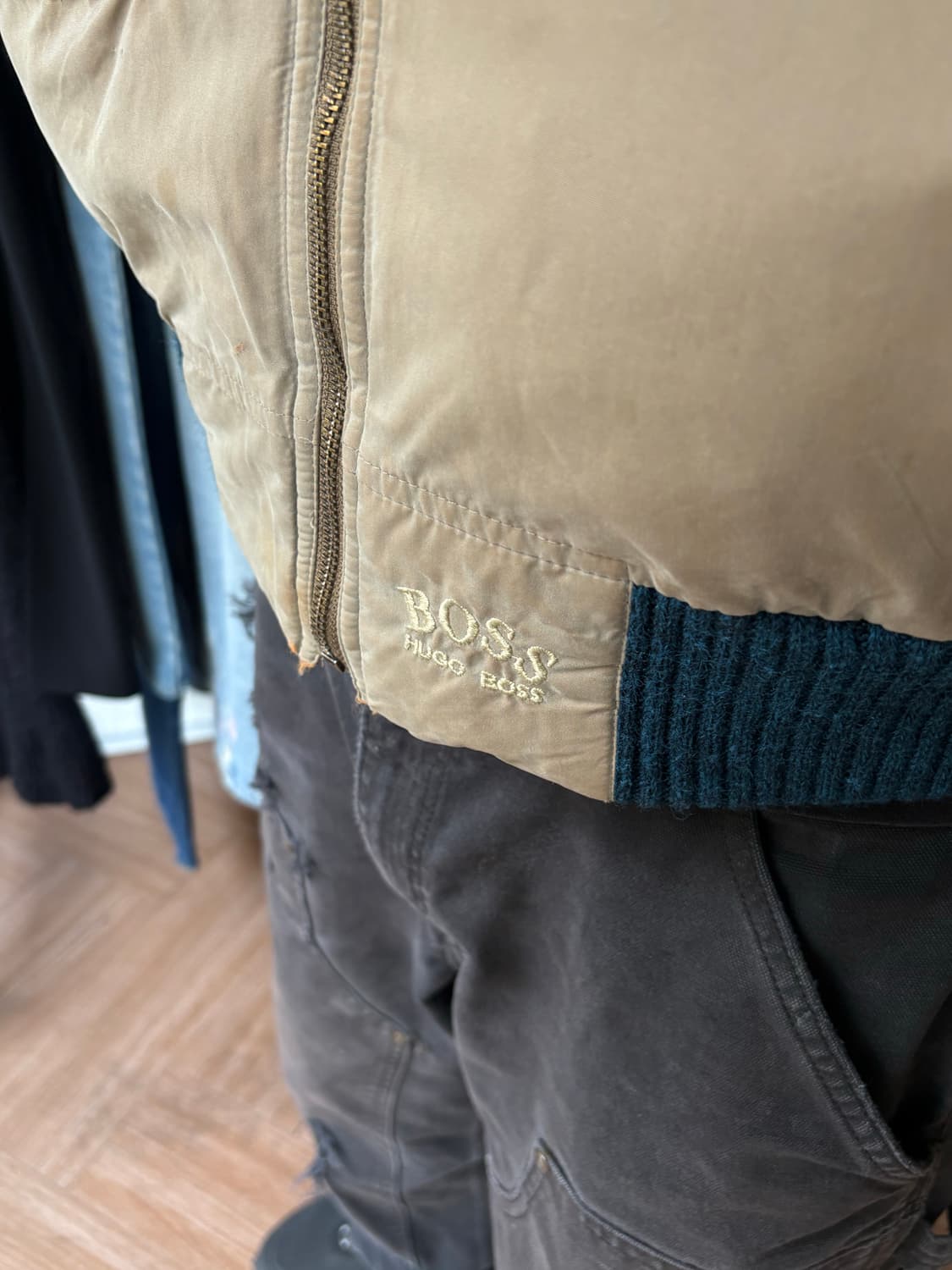 80s Hugo Boss 봄버 자켓 상품이미지4