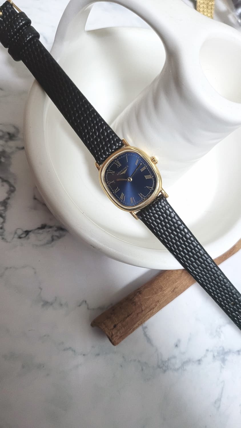 정품 론진 네이비 다이얼 쿼츠 드레스워치 상품이미지6