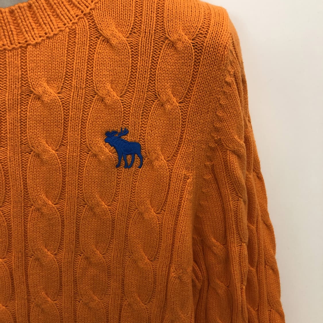 아베크롬비 자수로고 케이블니트 100  상품이미지2