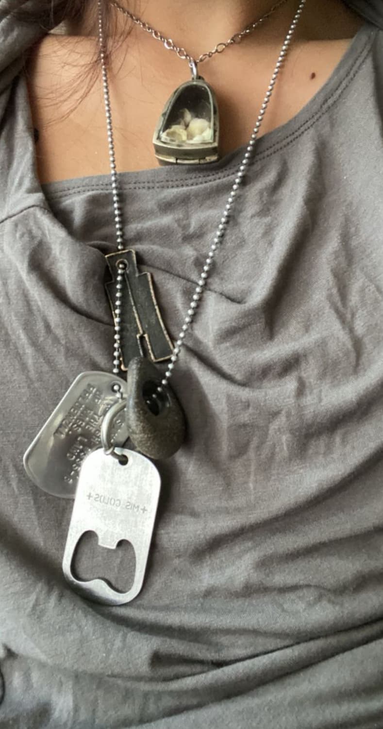 돌체앤가바나 도그태그 실버 목걸이 y2k 상품이미지9