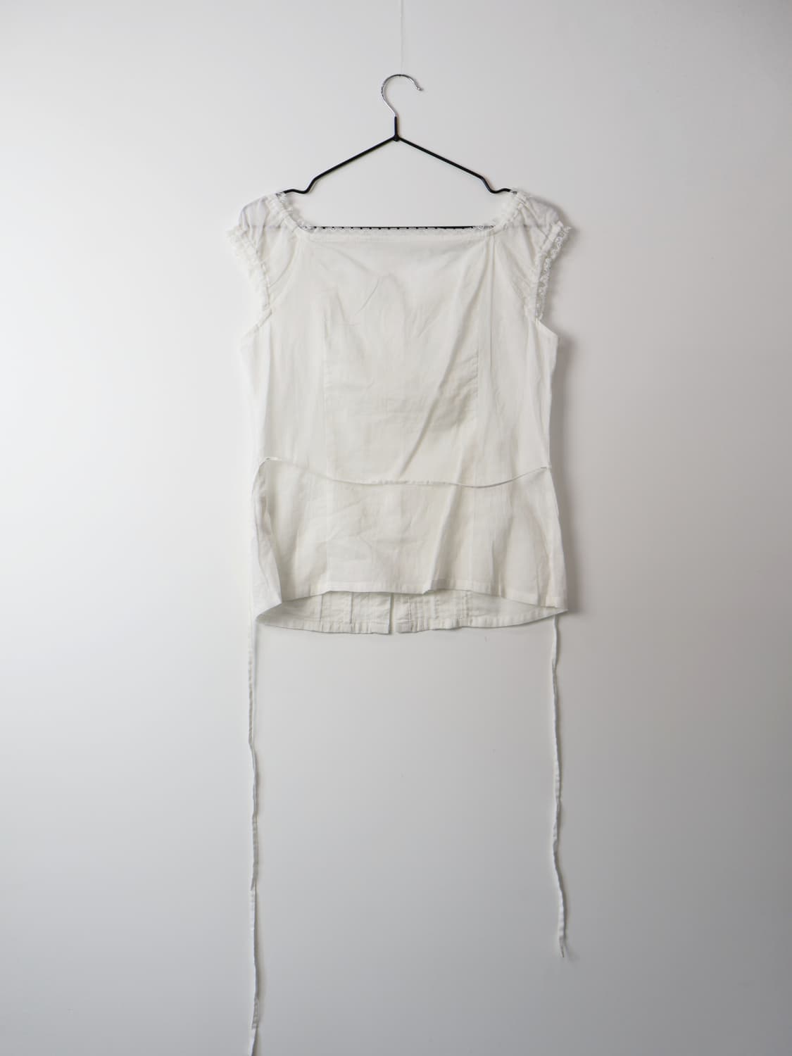 Jpn Fairycore Sleeveless Ruffle Shirts 상품이미지4