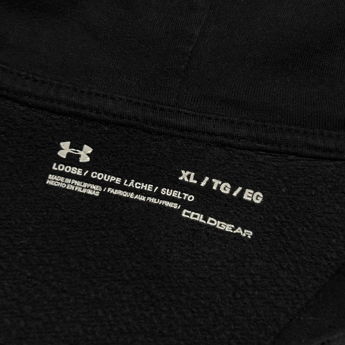 [XL] Underarmour 언더아머 블랙 빅로고 후드티 상품이미지4