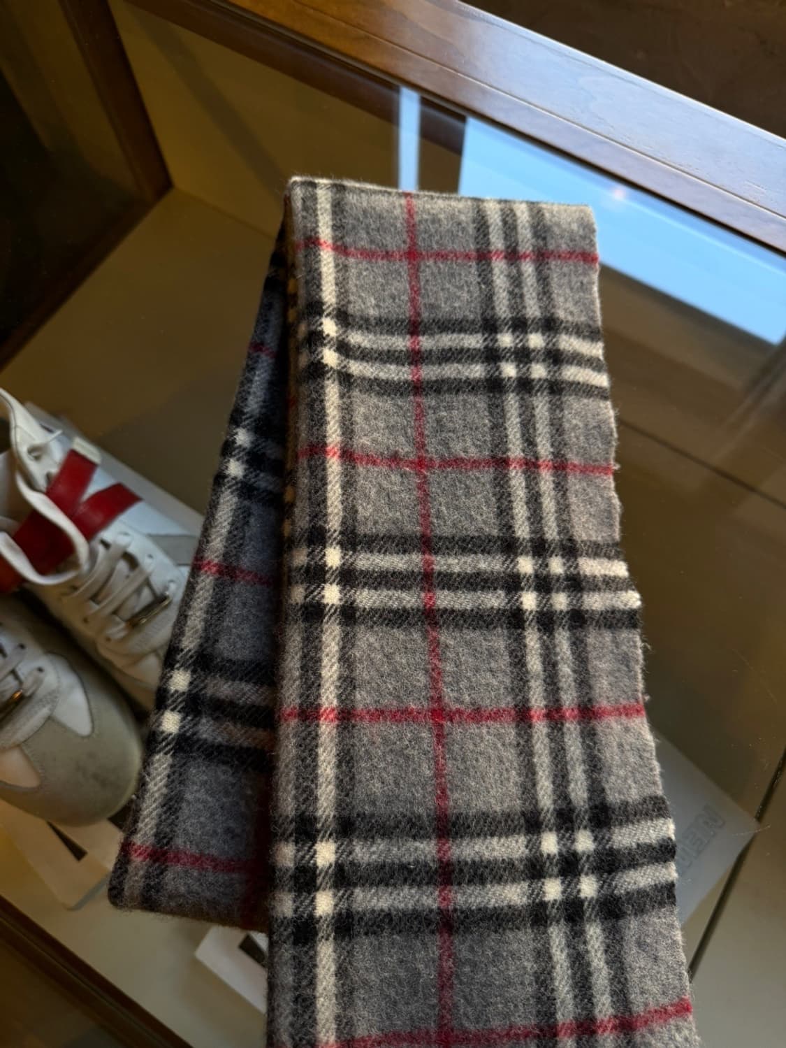 이태리 메이드 노바체크 램스울 머플러 상품이미지7