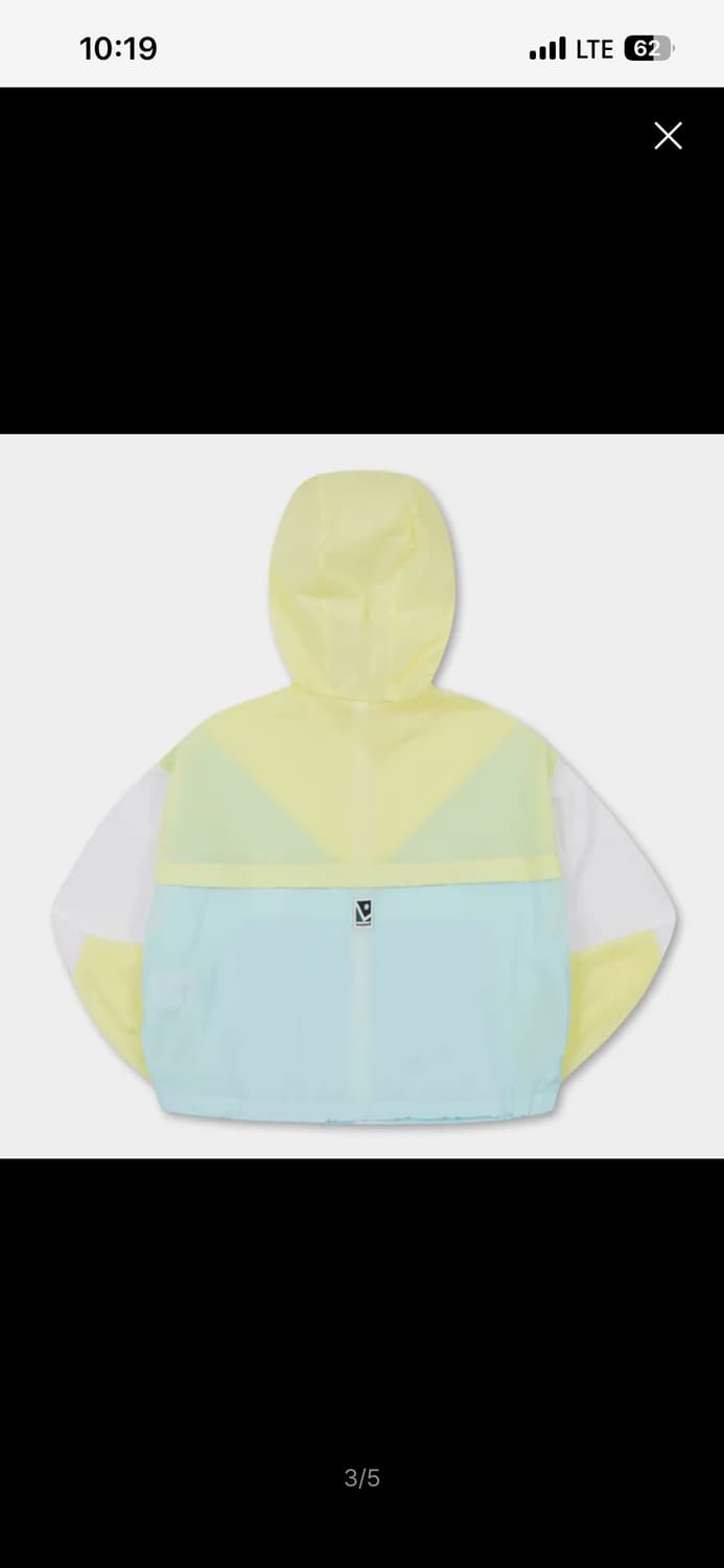 르꼬끄 바람막이 초경량 우먼즈 크롭 자켓 옐로우(QO222TJK 상품이미지3