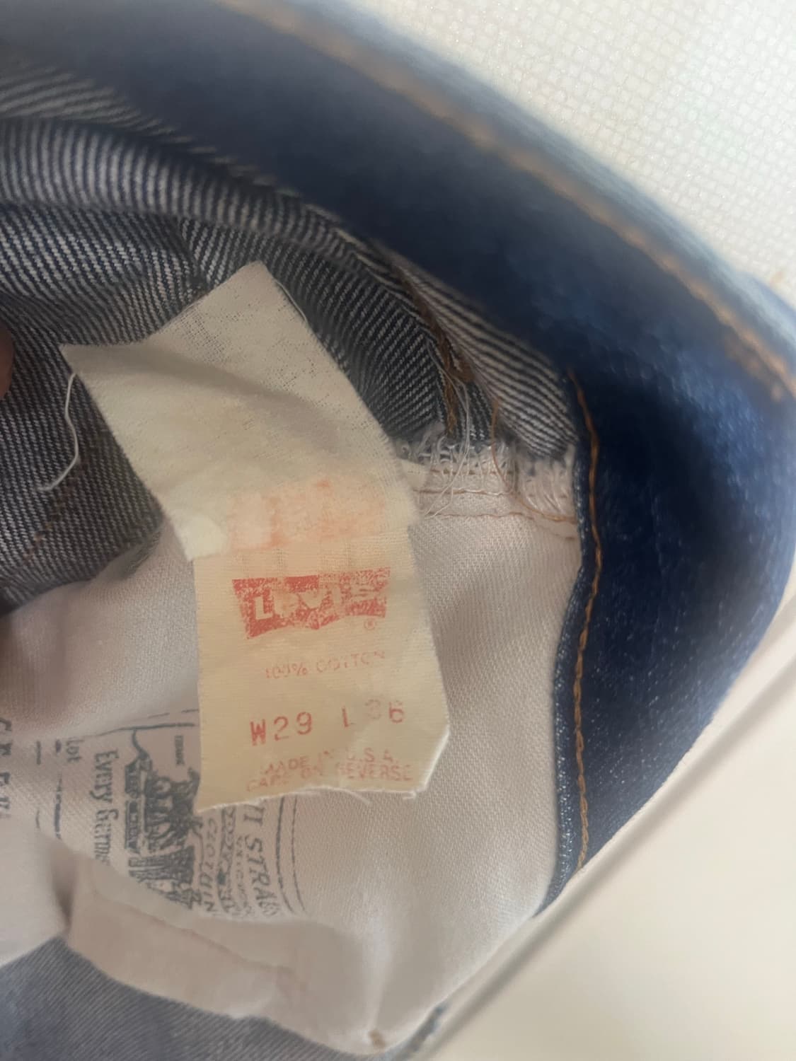 90s lvc 발렌시아 501 셀비지 상품이미지9