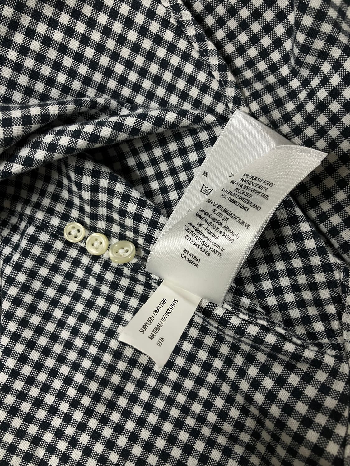 폴로 랄프로렌 체크셔츠 m 상품이미지5