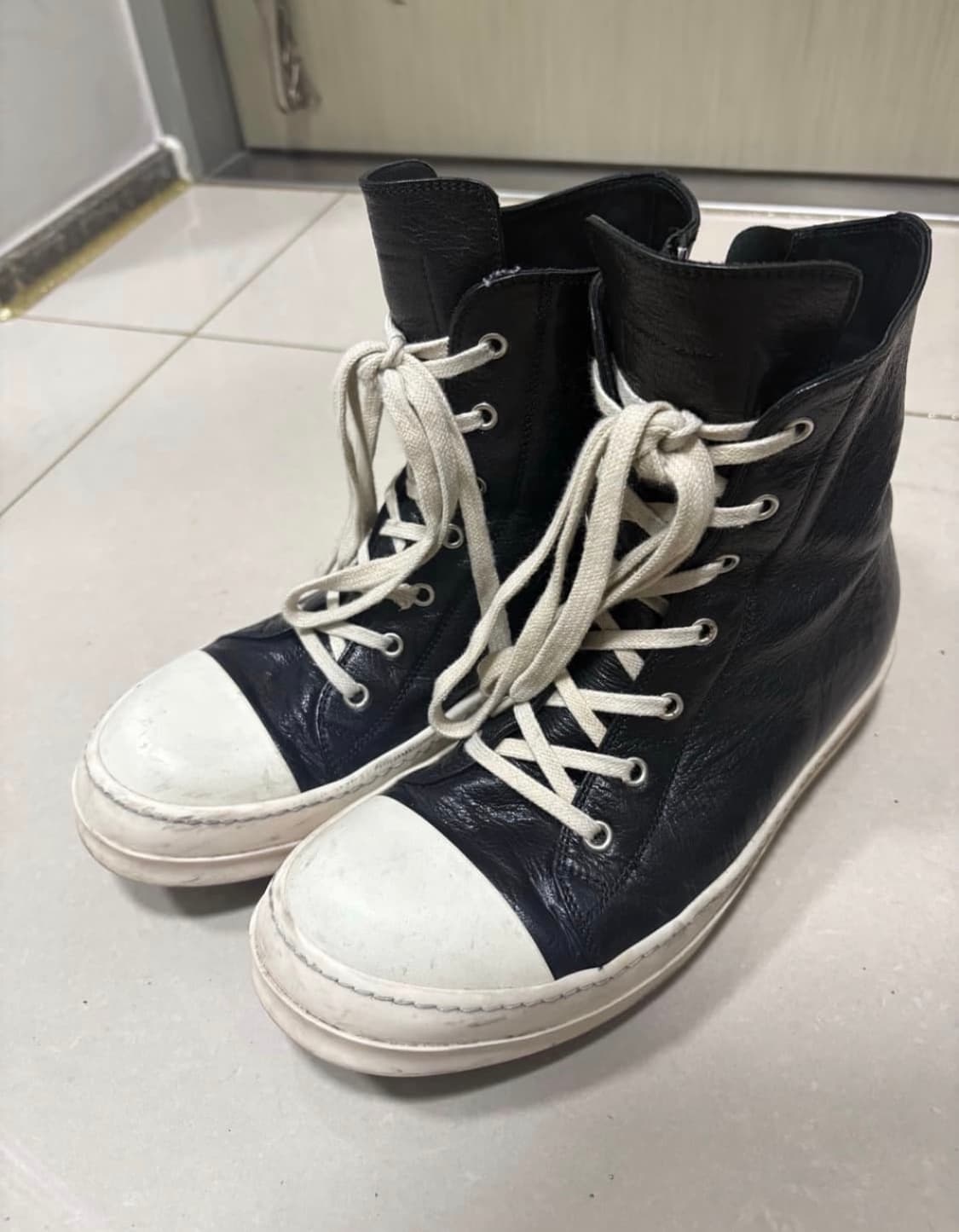 릭오웬스 라몬즈 레더 하이 상품이미지1