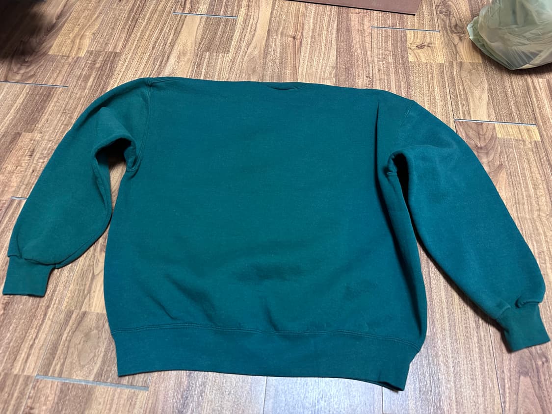 XL 90s 러셀 스웻셔츠 맨투맨 그린 made in usa 상품이미지3