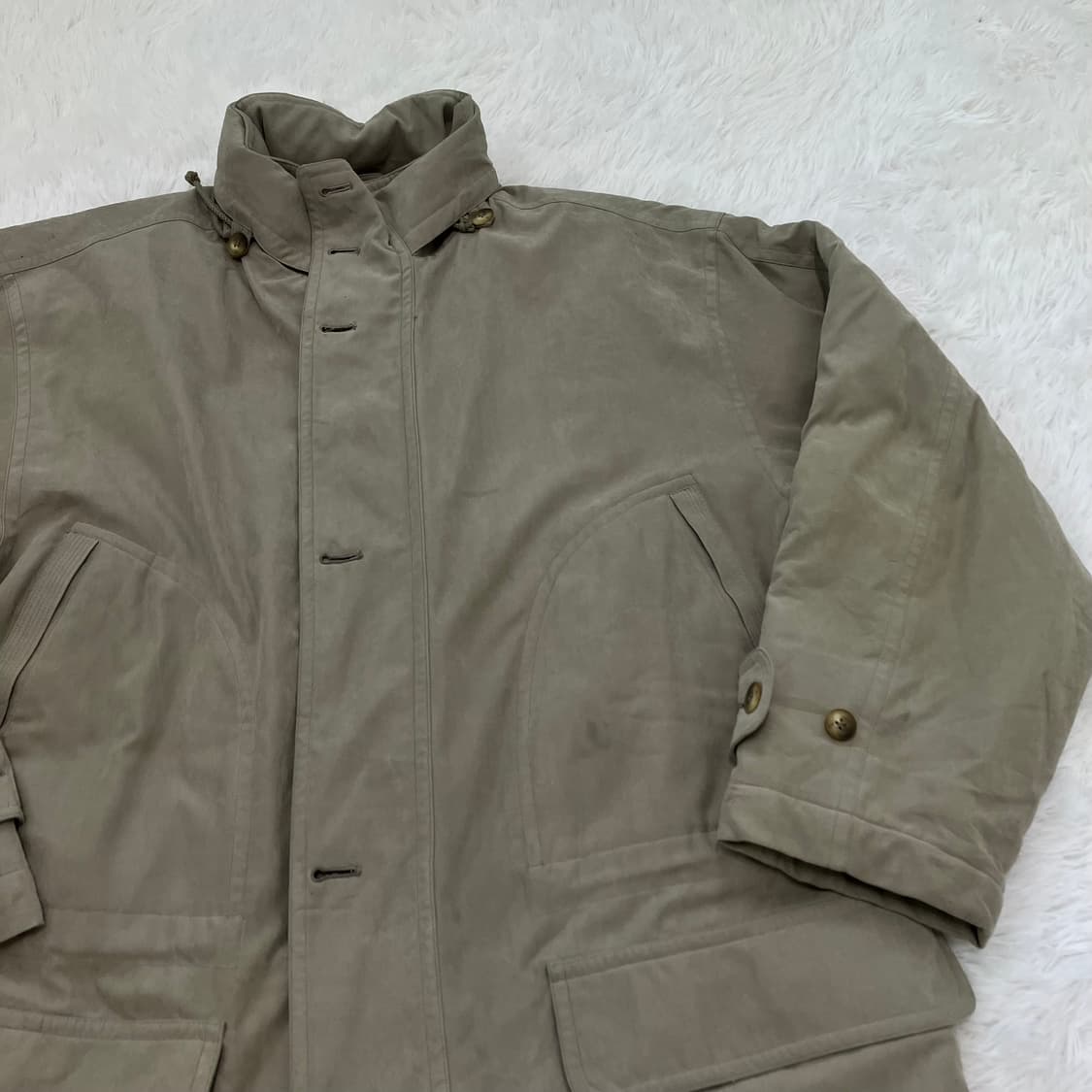 빈티지 로날드 베이지 롱 점퍼 851 y2k 스트릿 모리 갸루 일본빈티지 상품이미지4