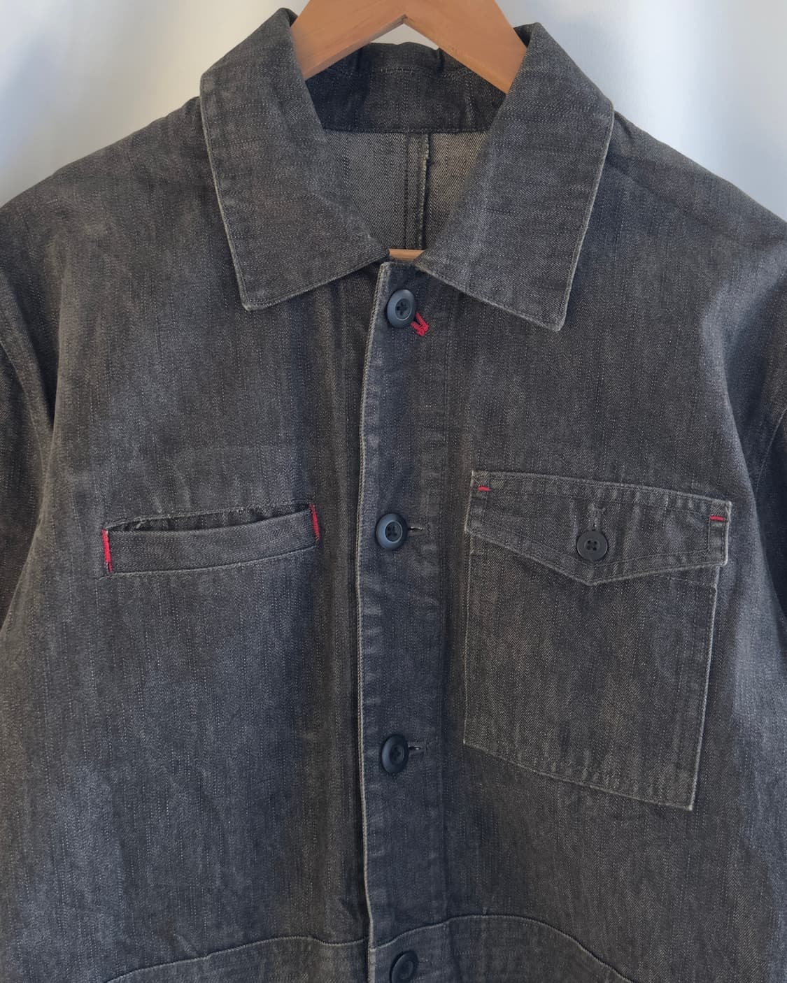 [BRACE BELL] black denim jacket 상품이미지4