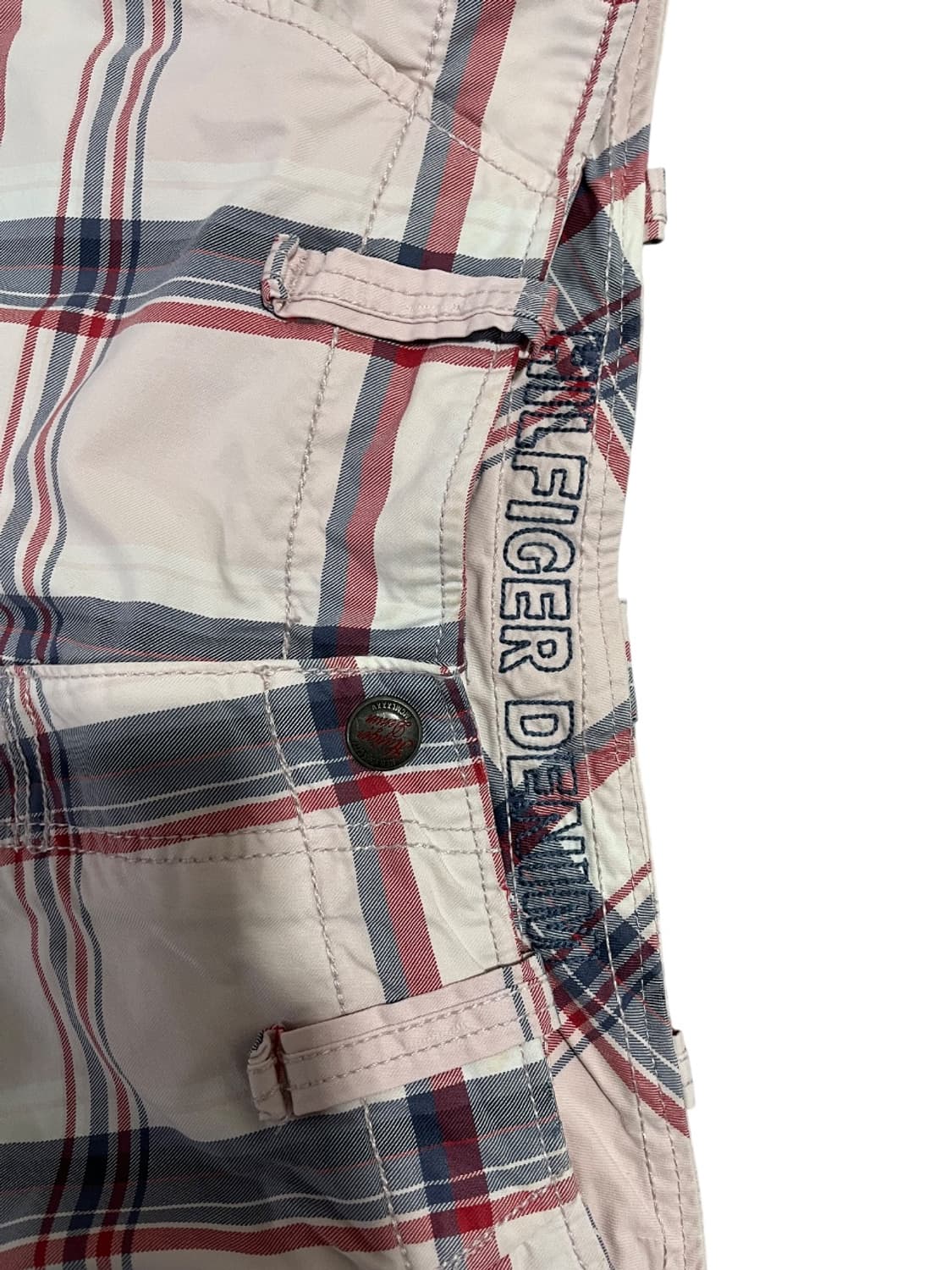 hilfiger denim 체크 버뮤다 팬츠 핑크 pink 상품이미지4