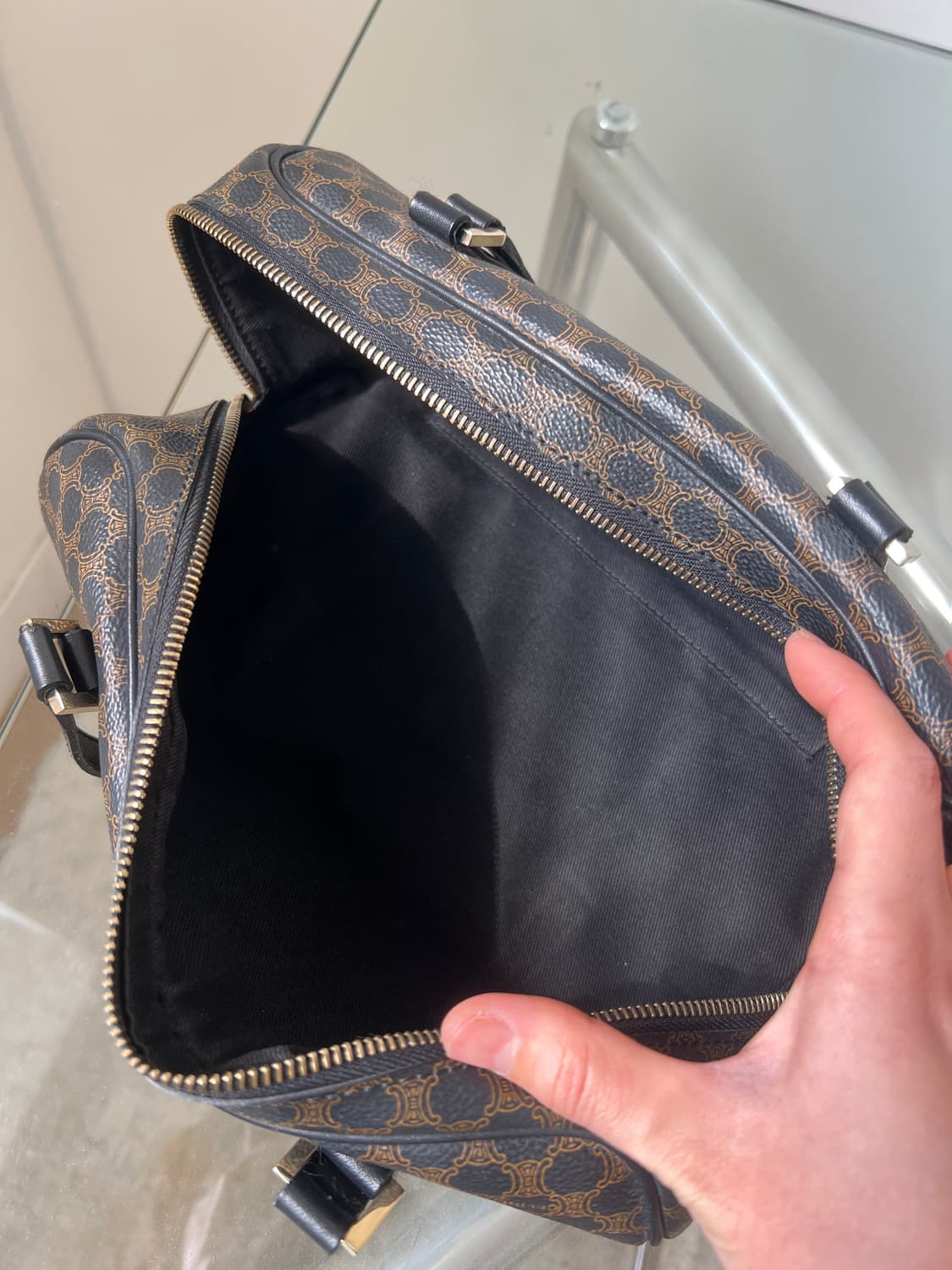 빈티지 셀린 마카담 블랙 미니 보스톤백 상품이미지4