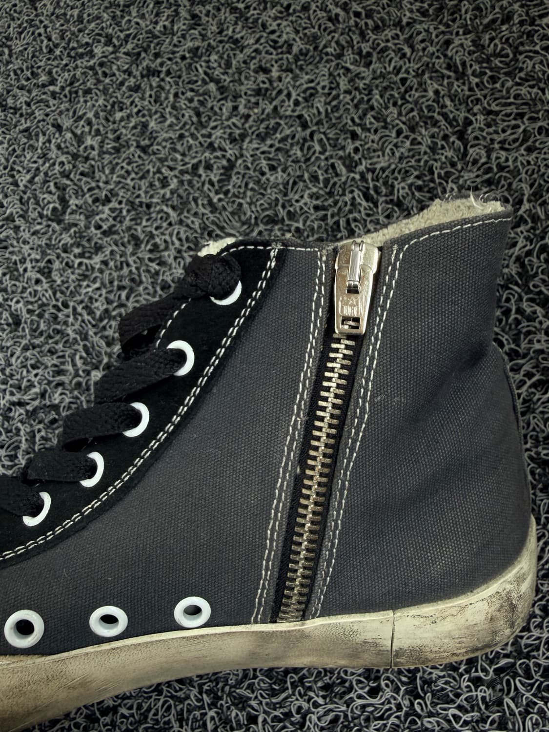 골든구스 프란시(Golden Goose Francy) 다크 그레이 캔버스 상품이미지3