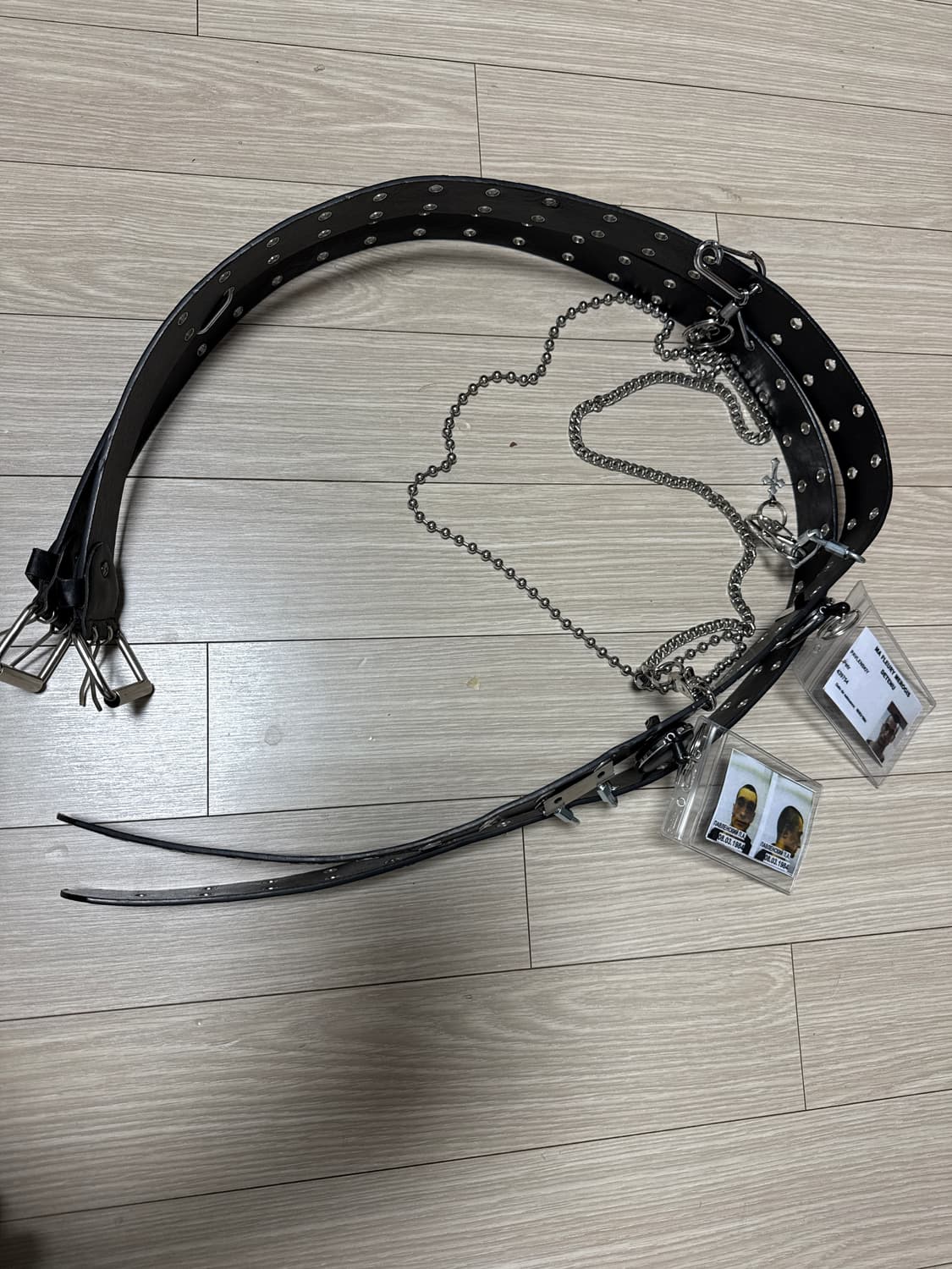 쿠쿠베베 25ss COLLISION TWINS LEATHER  BELT 상품이미지3