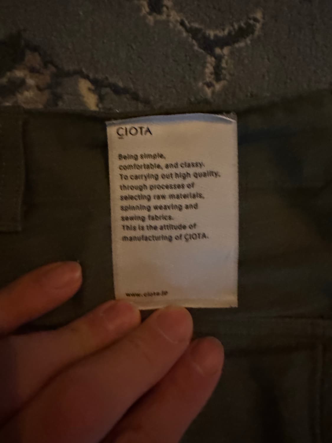 CIOTA 와이드 스트레이트 베이커팬츠 상품이미지4