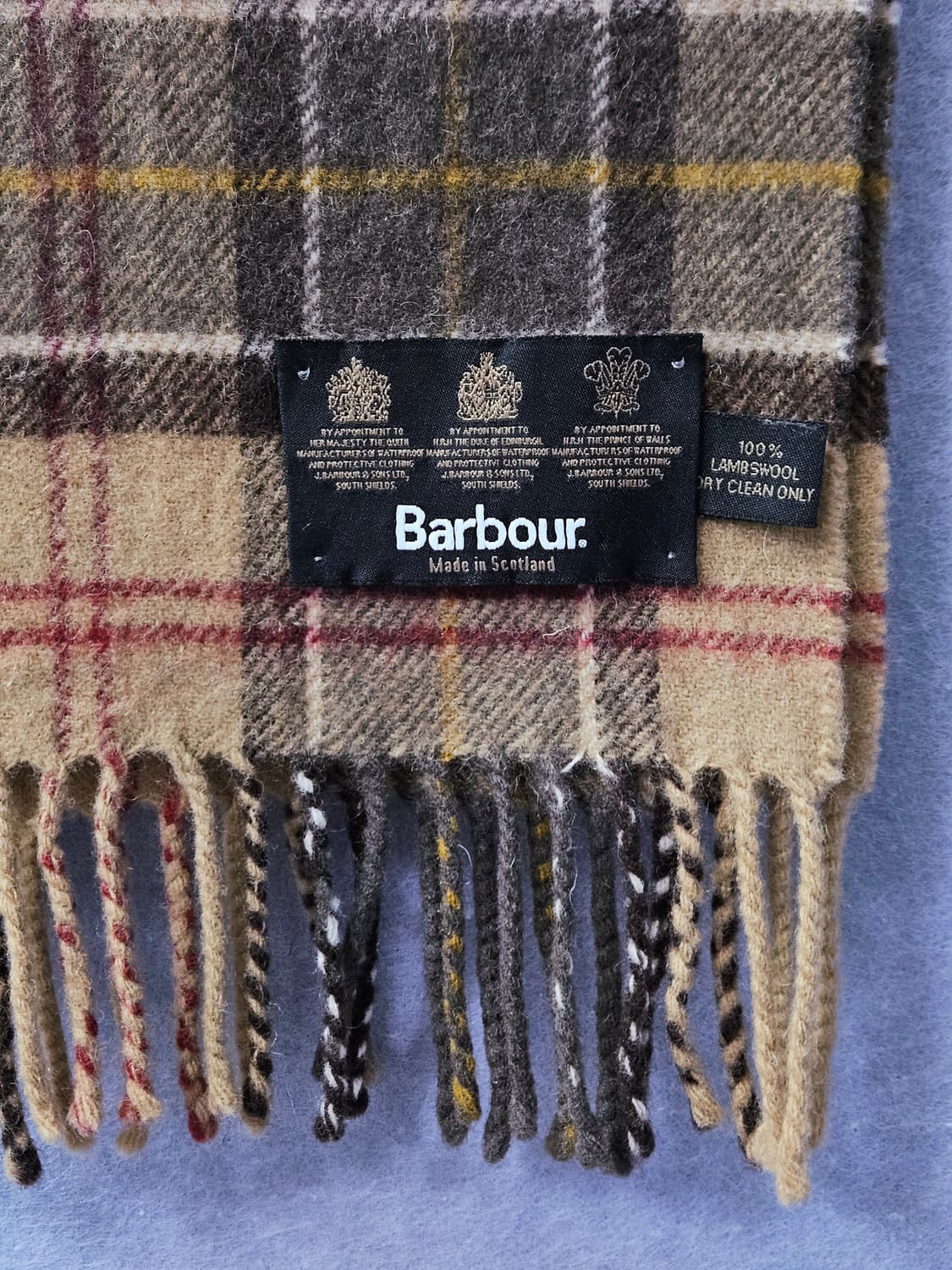 바버 램스울 타탄체크 머플러 상품이미지6