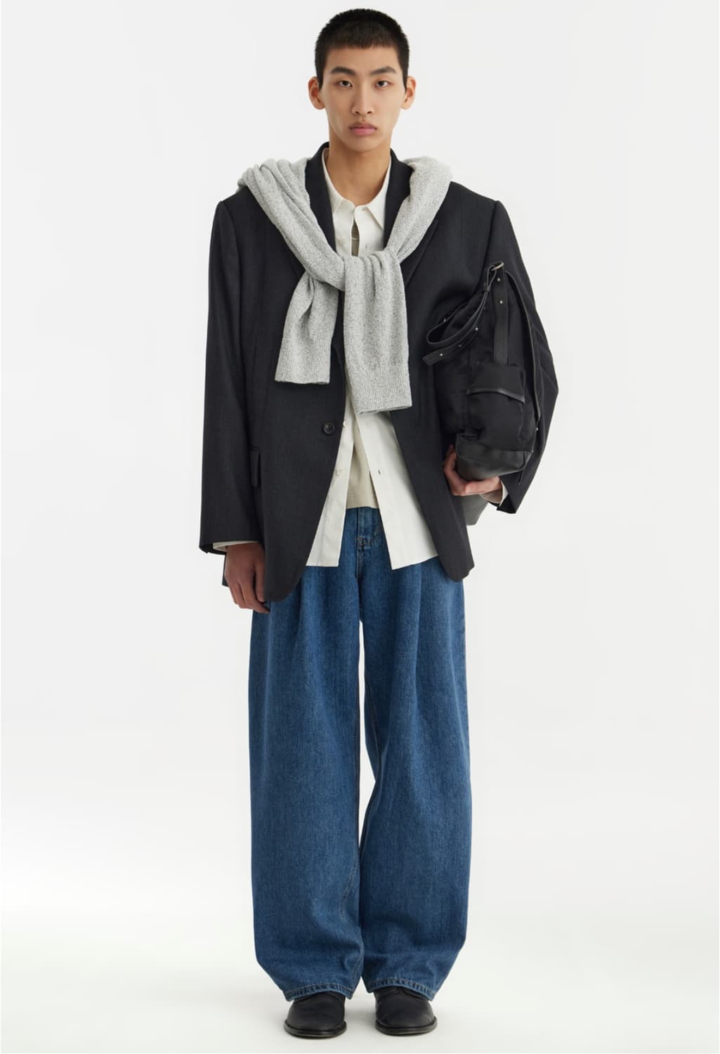 유스 스트럭쳐 와이드 데님 m 상품이미지2