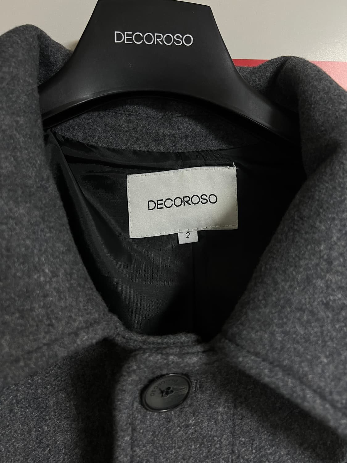 데꼬로소 울 발마칸 로브 코트  상품이미지5