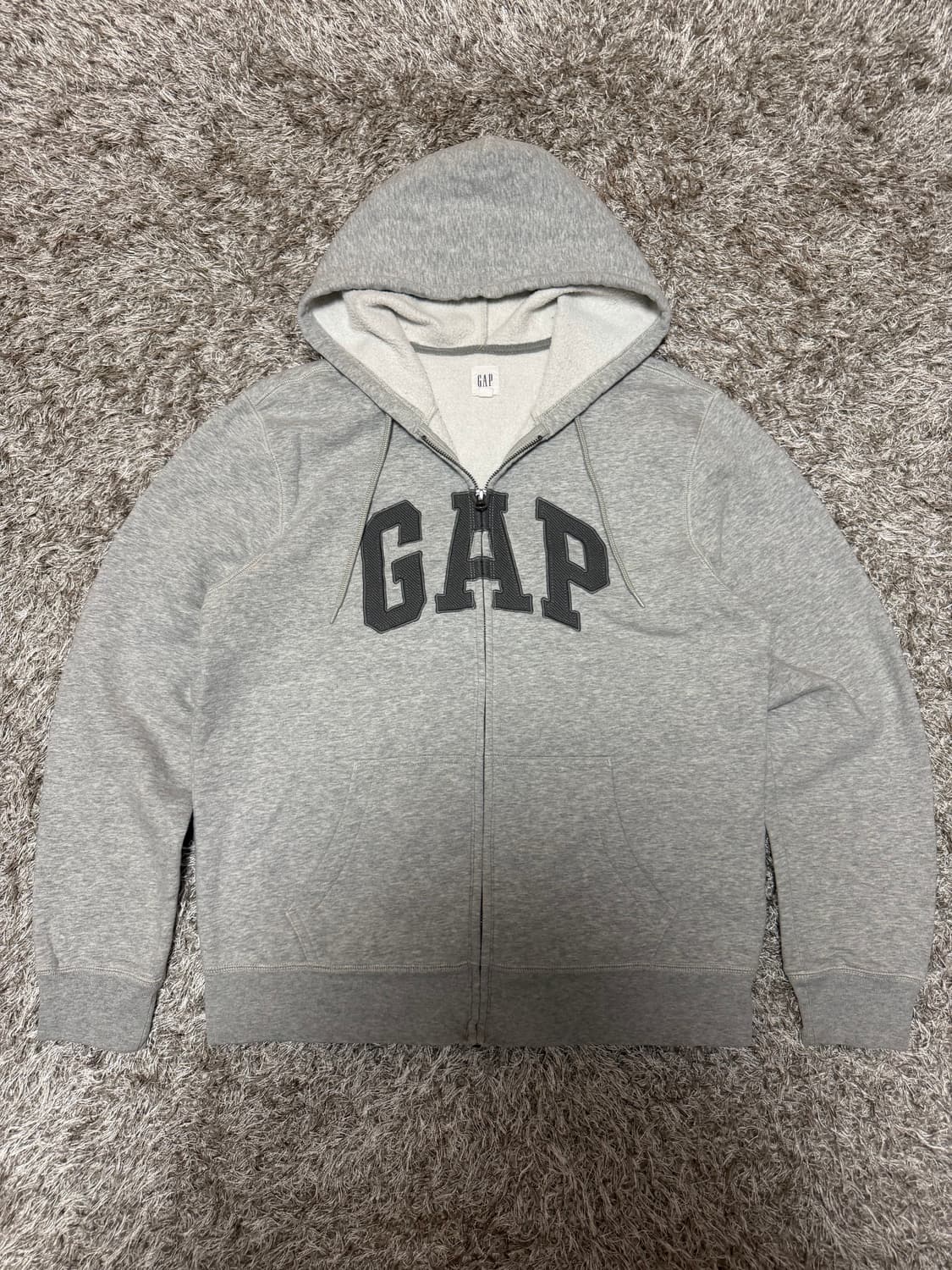 [L] GAP 갭 집업후드 그레이 상품이미지2