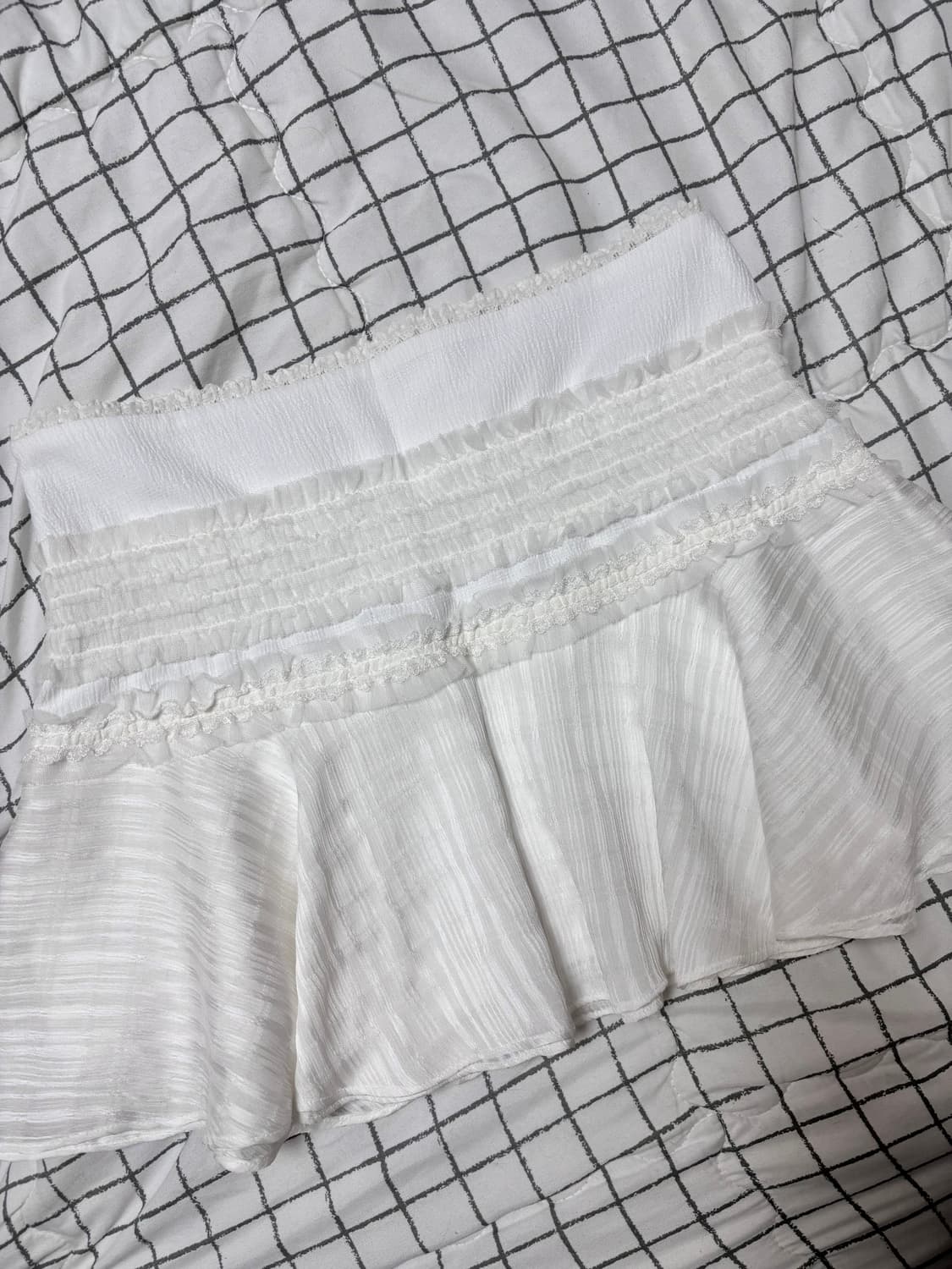 (SET)쓰리타임즈 비쥬 스커트 탑 세트 상품이미지4