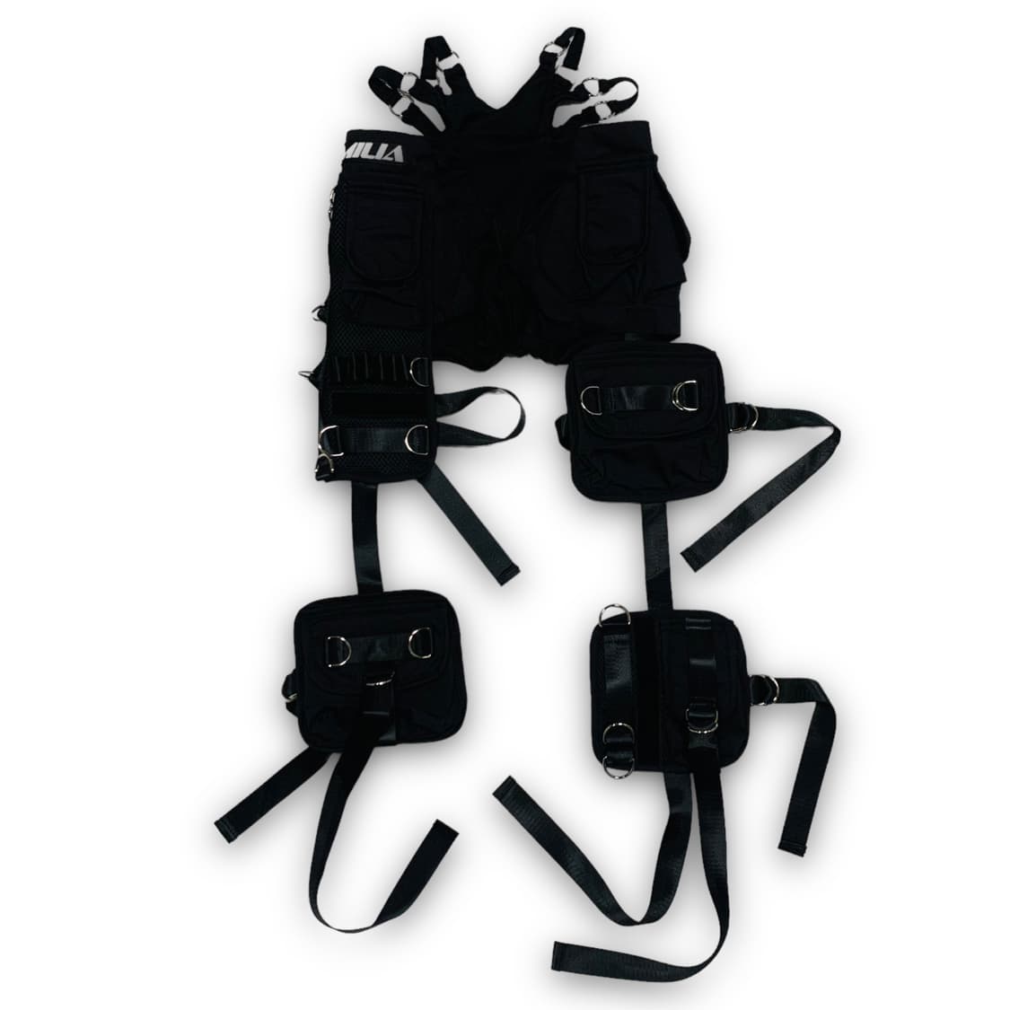 NAMILIA y2k 택티컬 스트랩 블랙 팬츠 (xs) 상품이미지1