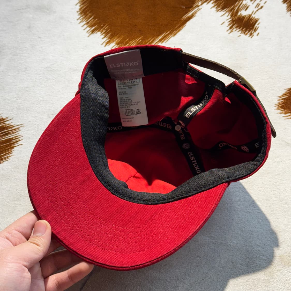 Elstinko 레더 스트랩 캡 (OS) 새상품 상품이미지6