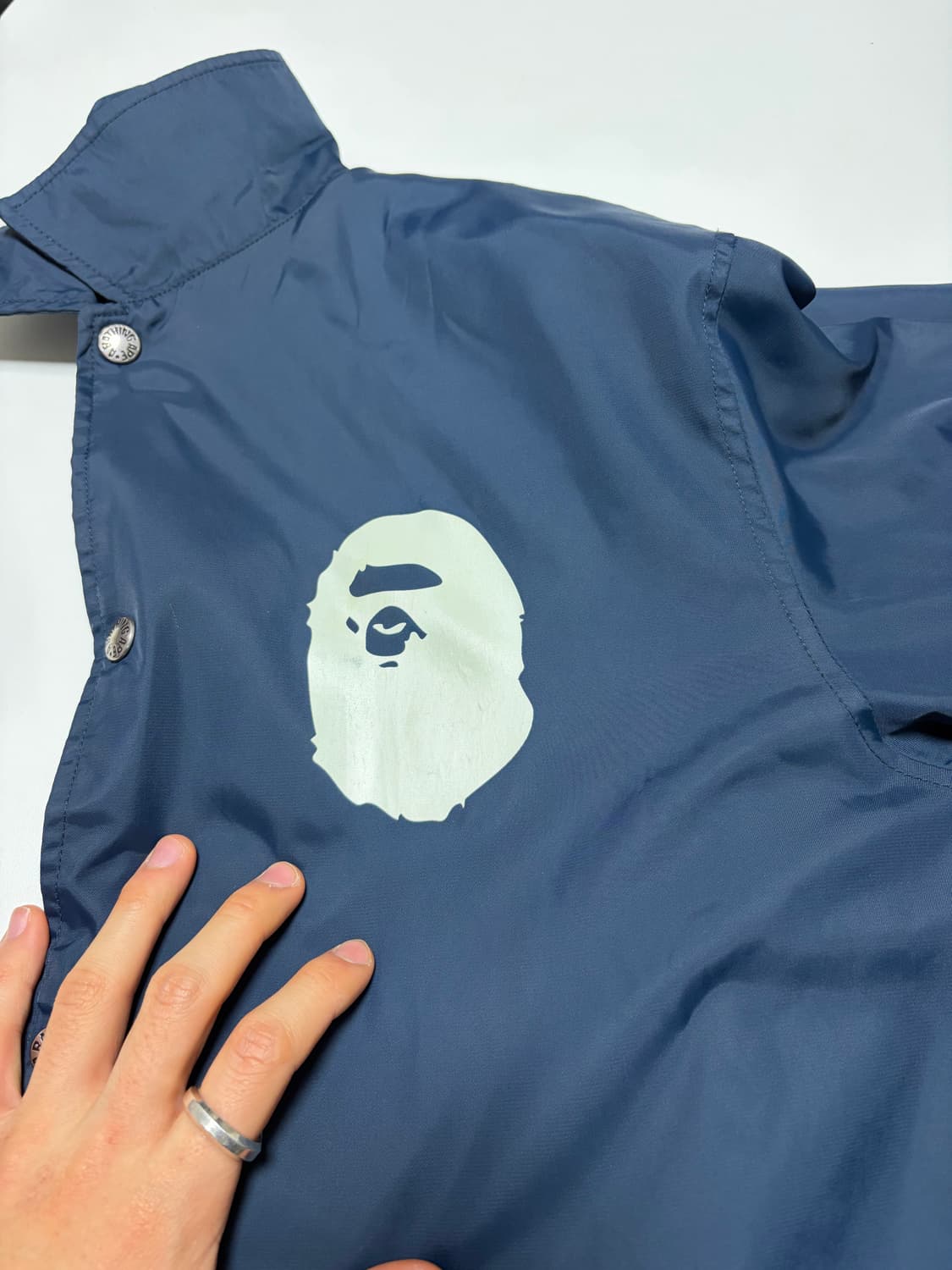 [새상품급] 베이프 코치자켓 네이비 상품이미지3