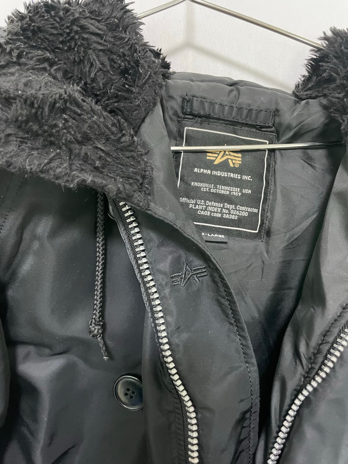 알파인더스트리 N2B 빈티지 퍼 야상 봄버자켓 항공점퍼 패딩 XL 상품이미지6