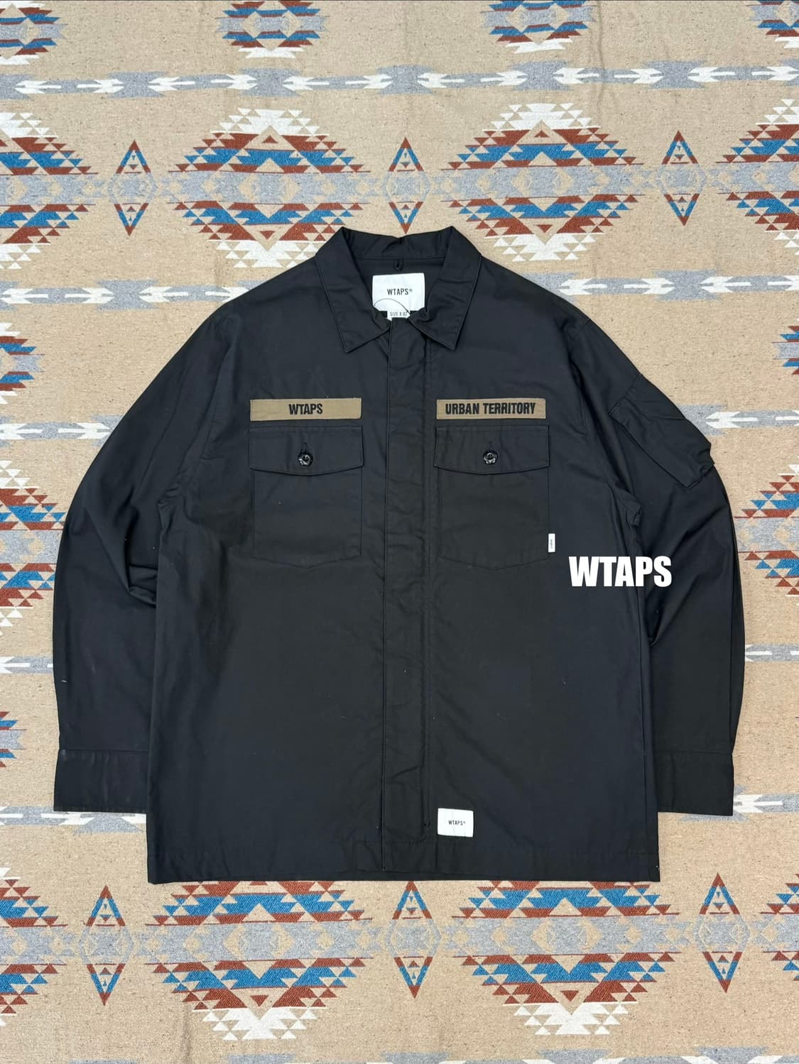 [2][M] 더블탭스 밀리터리 자켓 블랙 상품이미지1