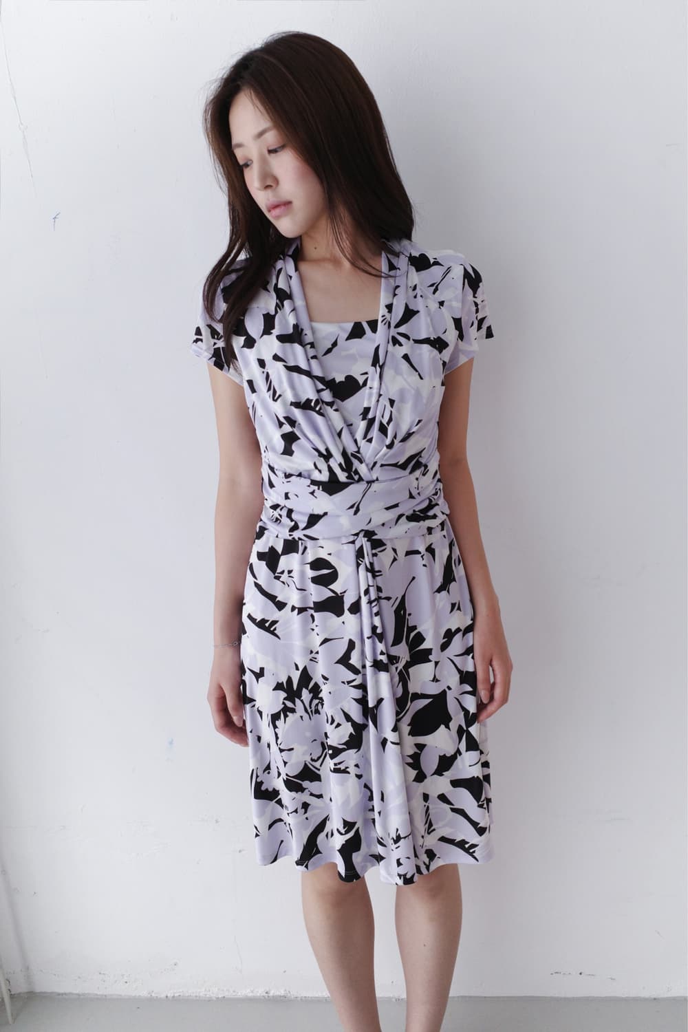 pattern draping one-piece 상품이미지3