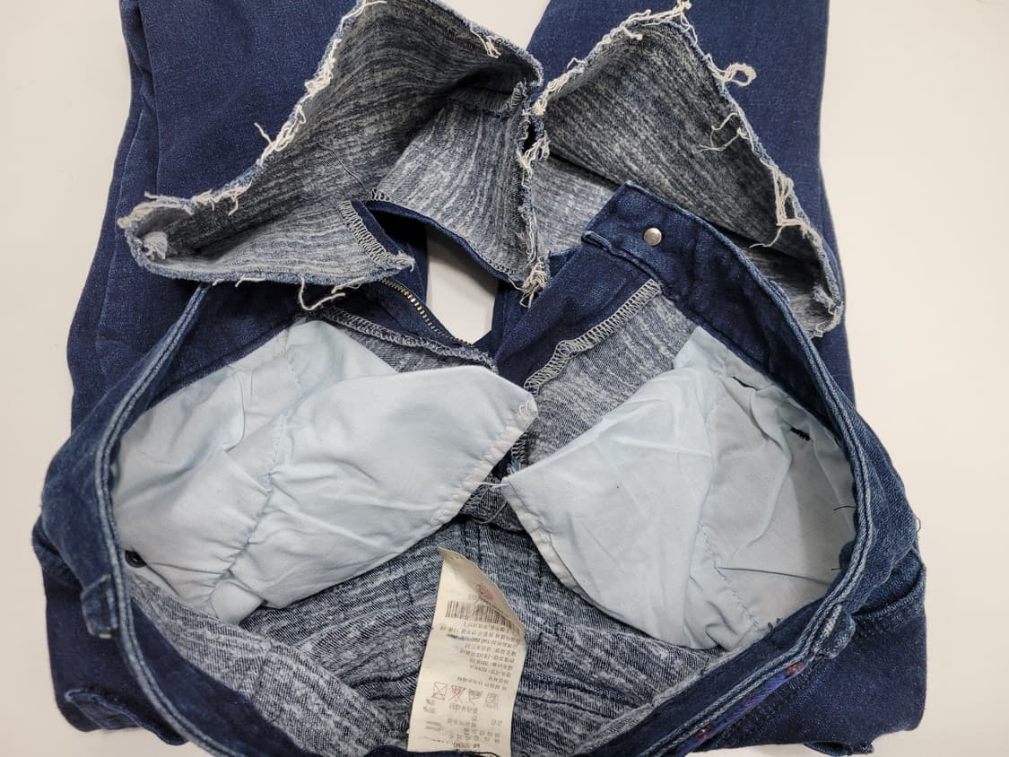 EGOIST 에고이스트 절개라인 부츠컷 청바지/ 여 55 투톤 중청 
 상품이미지8