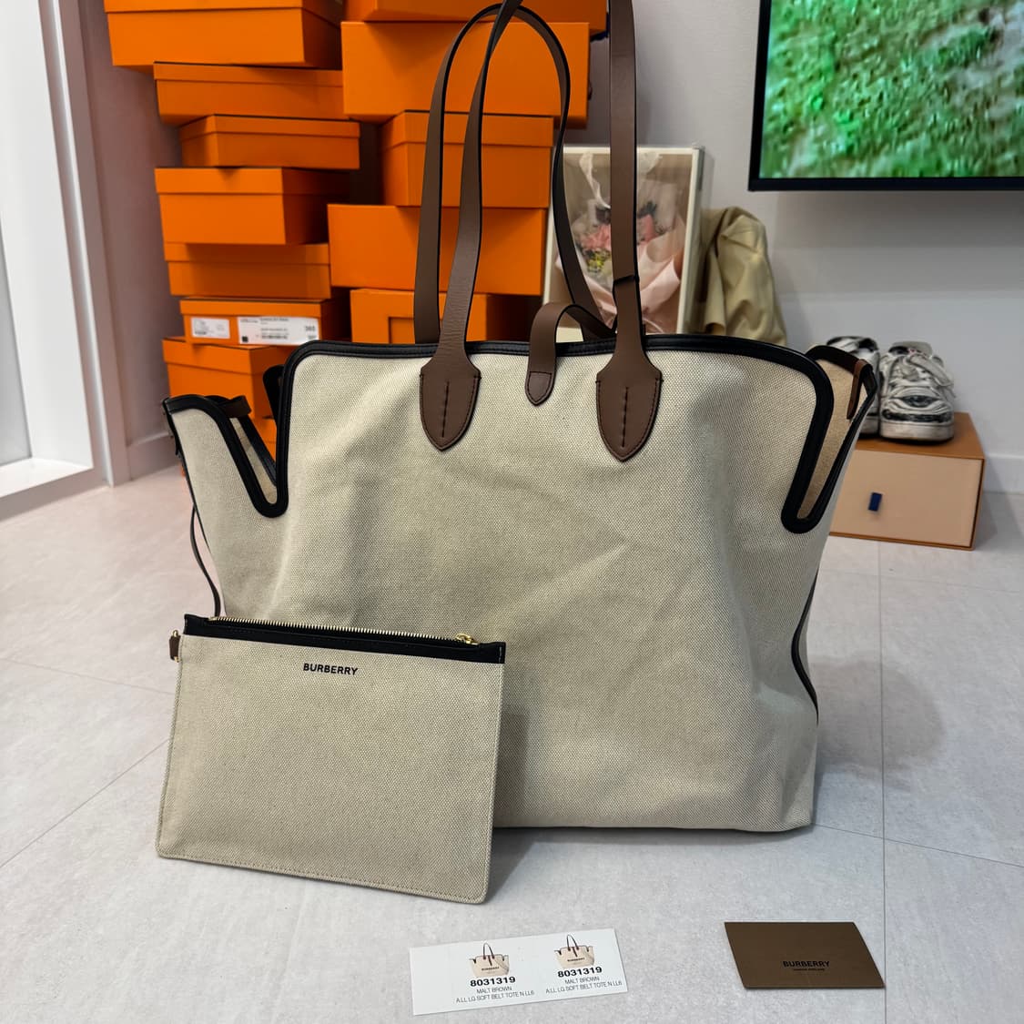 버버리 로고 쇼퍼백 상품이미지4