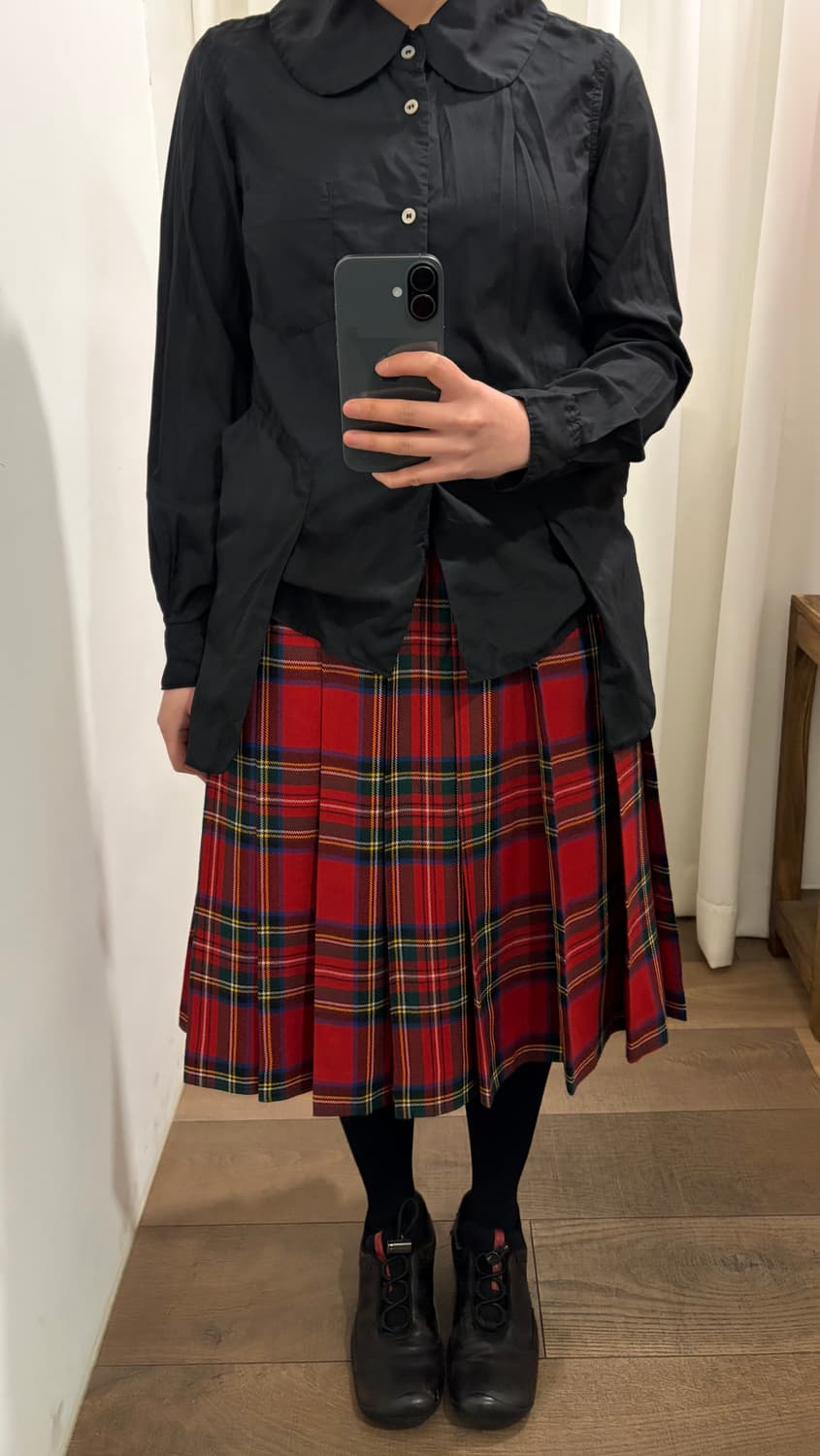 Tartan Check Pleats Skirt 상품이미지3
