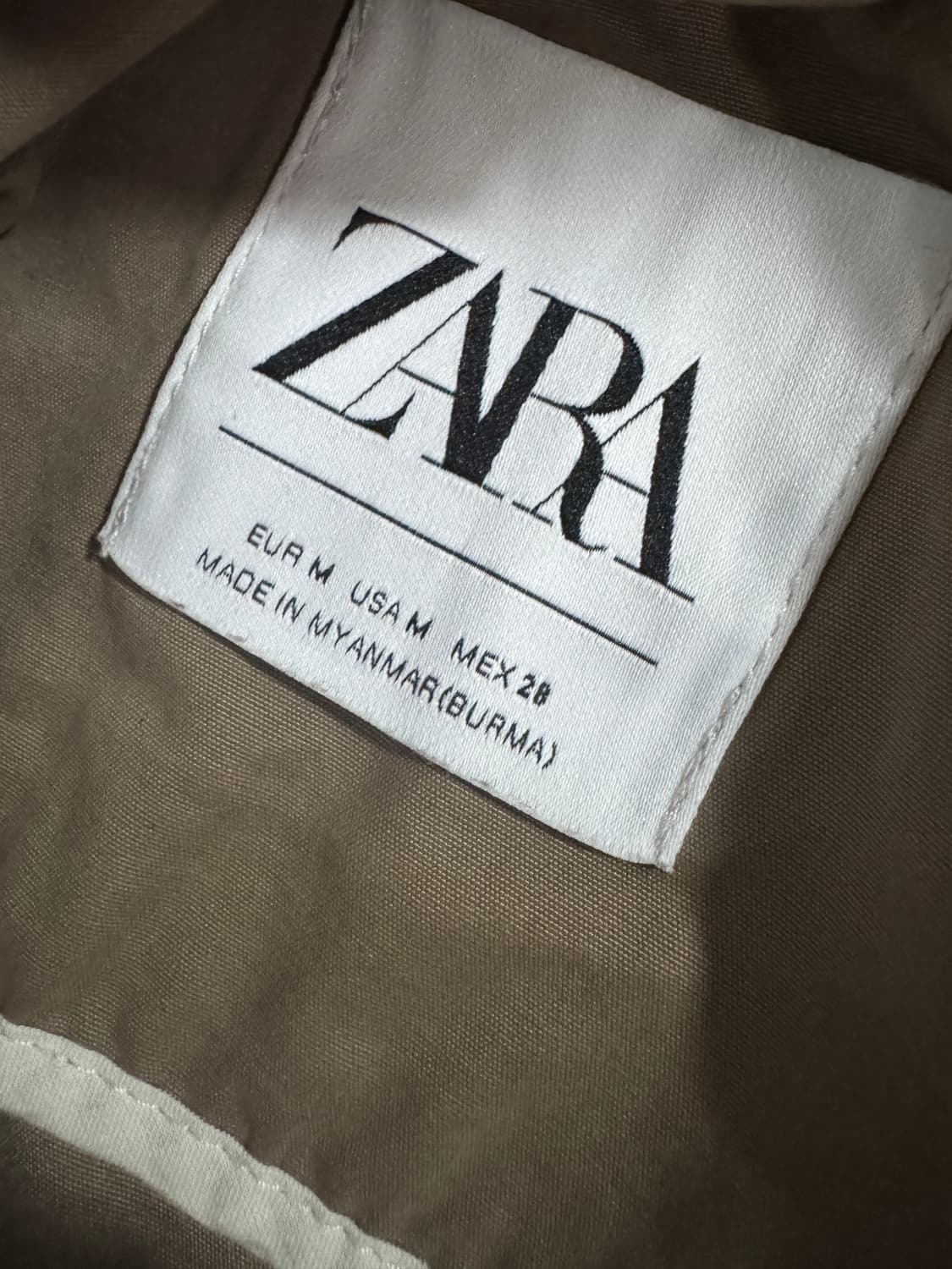 여성 자라 Zara 빅 사이즈 사파리 야상 숏 자켓 M 상품이미지3