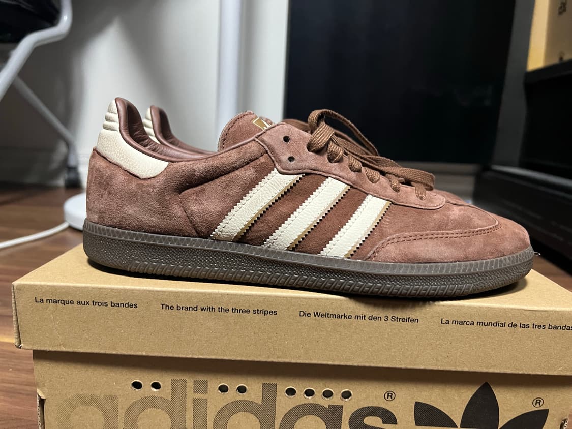 아디다스 삼바 OG 프리러브 브라운 원더 화이트 270 상품이미지5