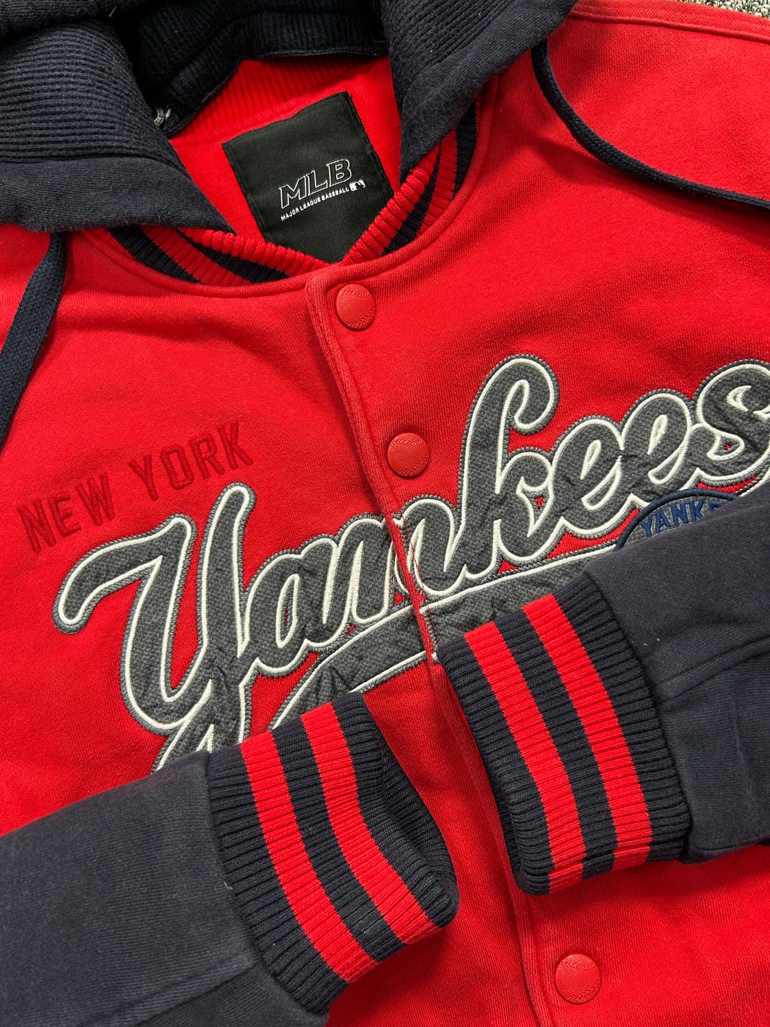 MLB 뉴욕 양키스 코튼 스타디움 후드 자켓 XL 상품이미지6