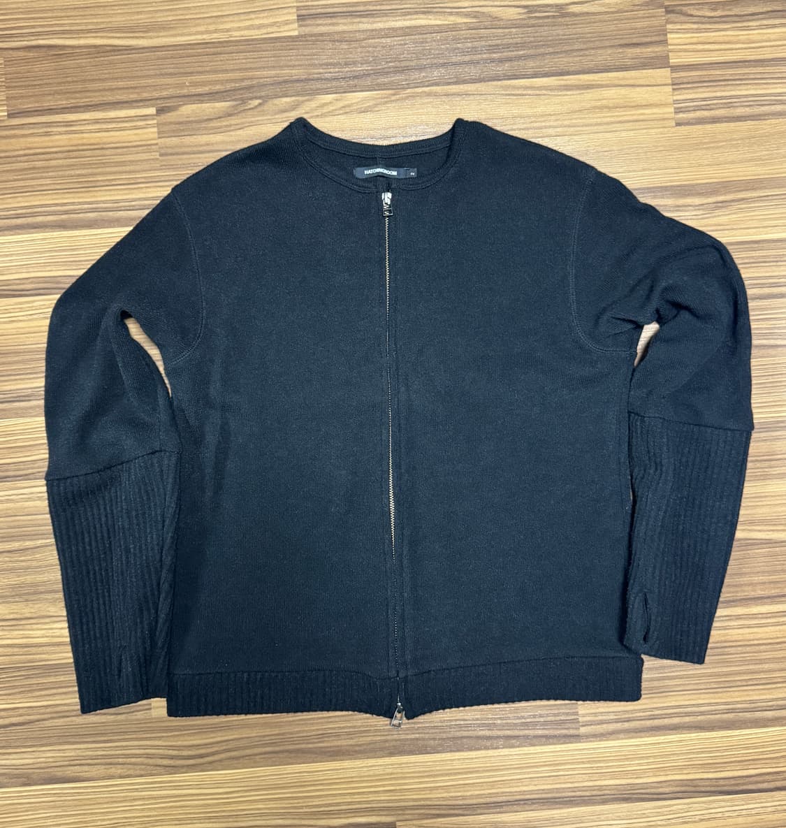 해칭룸 레이어 가디건 애쉬 블랙 2 상품이미지5