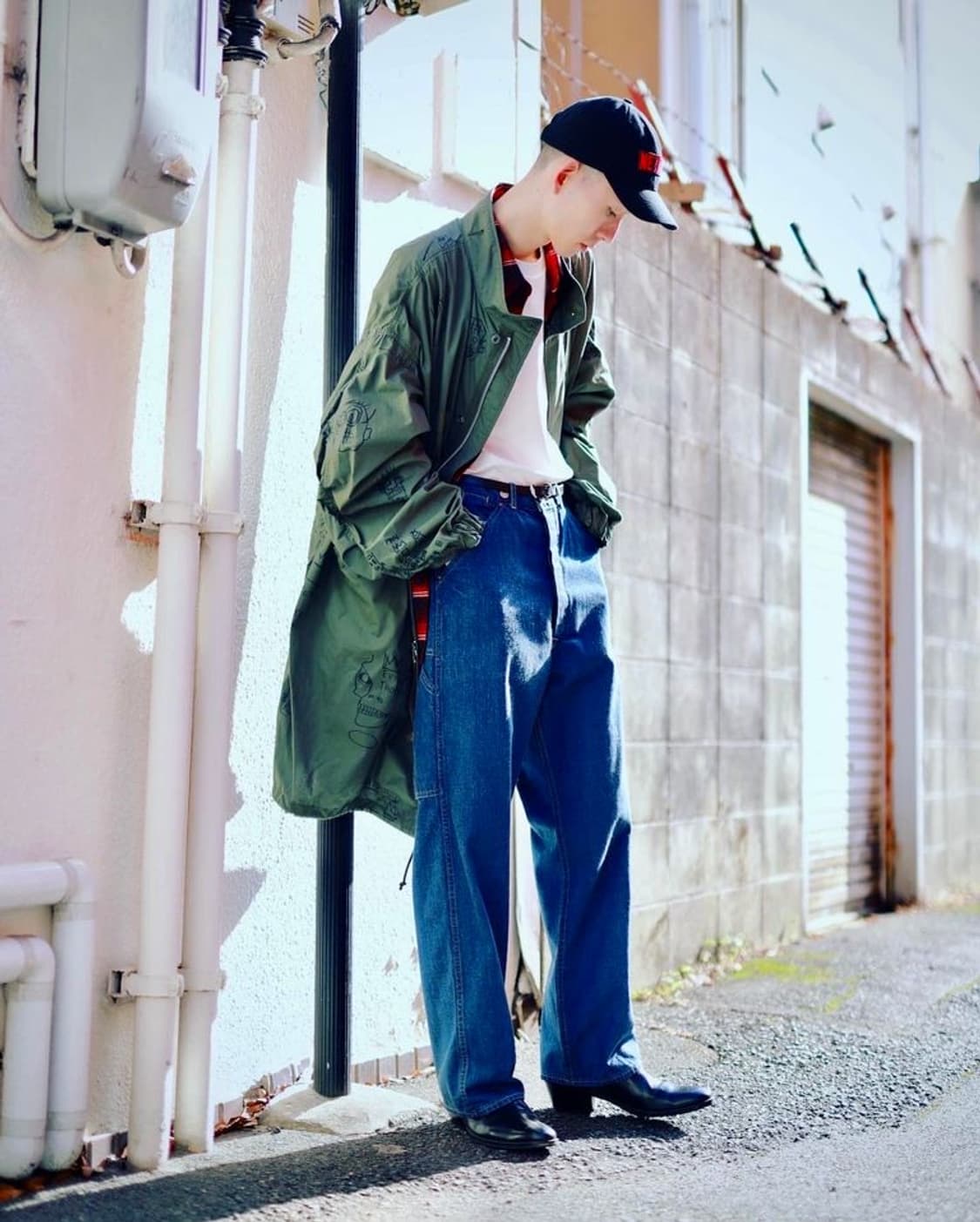 [3]아프레쎄 인디고 데님 페인터 팬츠 상품이미지4