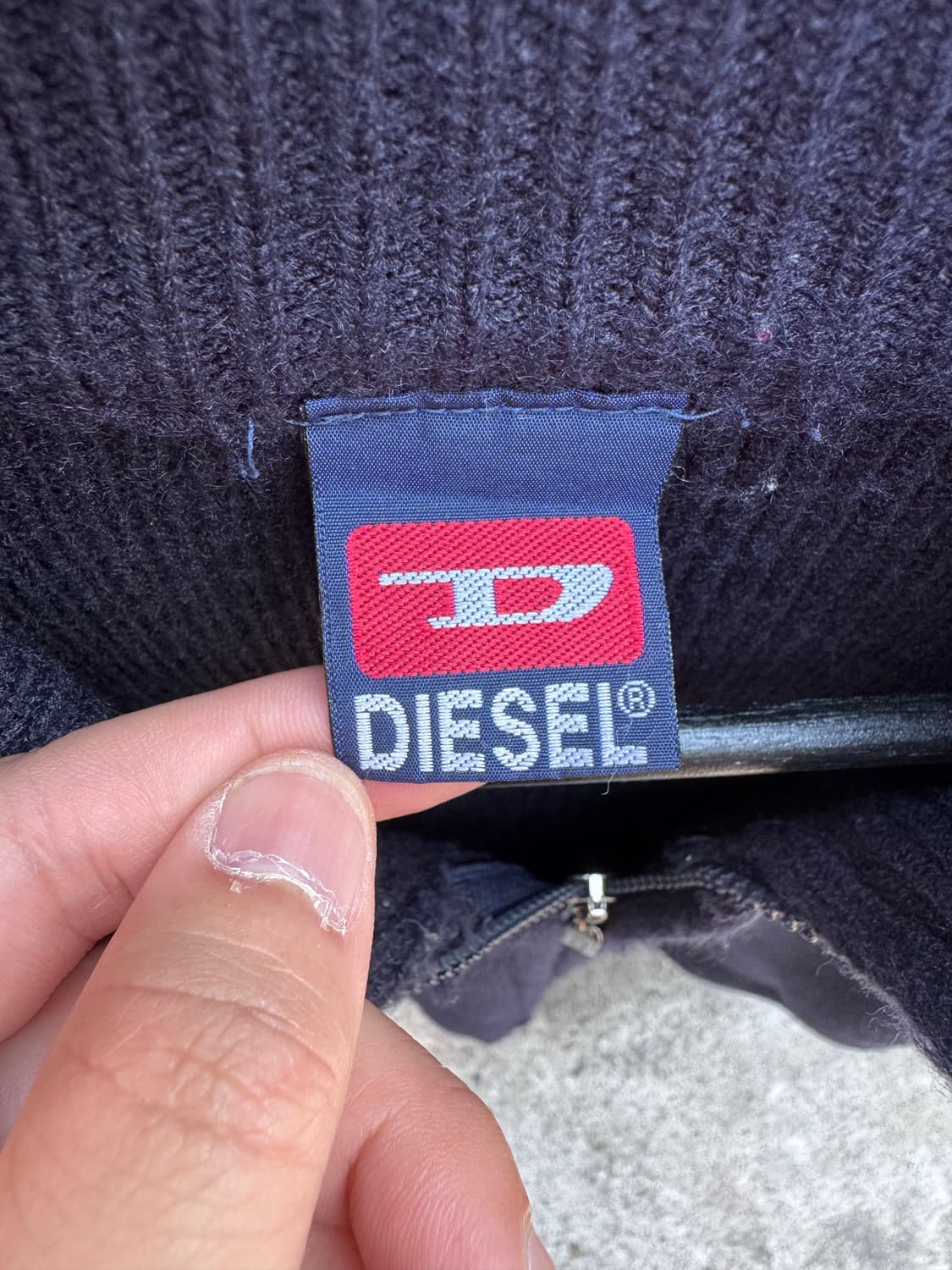 90s 디젤 니트집업  상품이미지3