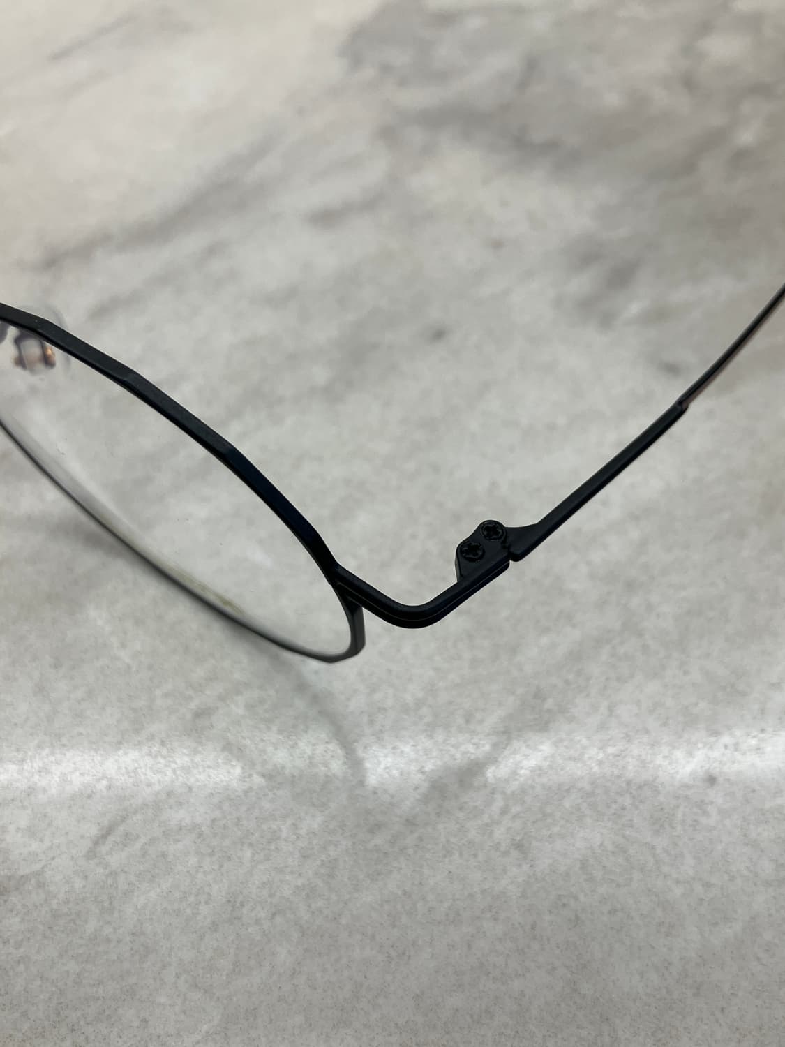 크루세이드 Crusade 블랙 다각 라운드 메탈테 안경 상품이미지2