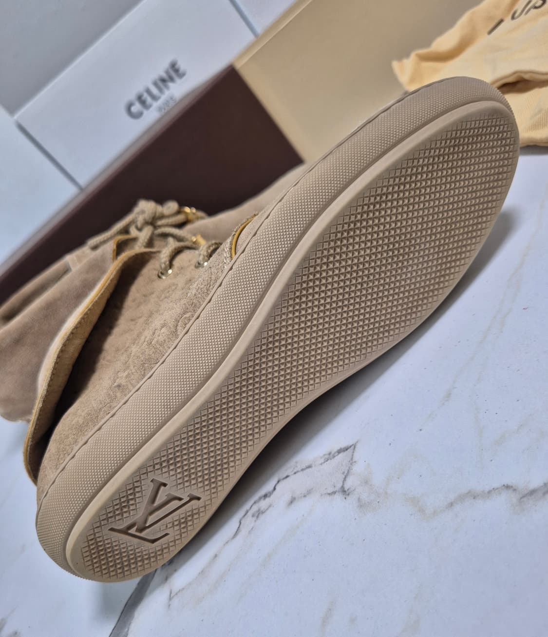 (정품) 루이비통 모노그램 스웨이드 부츠 34.5 상품이미지3