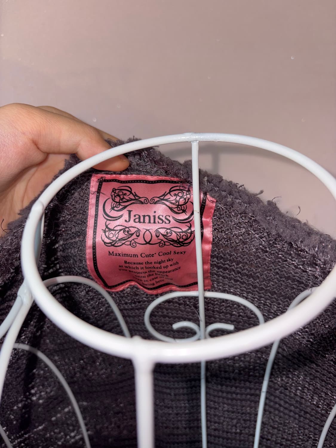 일본 빈티지 펑크 갸루 퍼 니트 상품이미지4