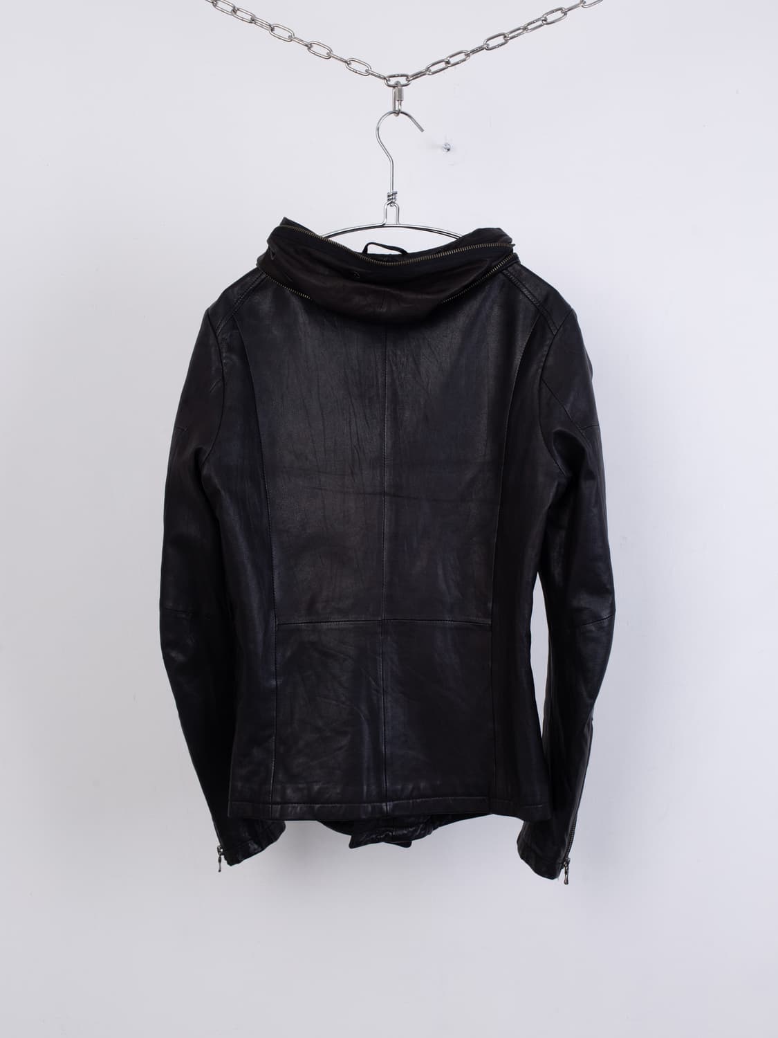 TORNADO MART ASYMMETRICAL LEATHER JACKET 상품이미지9
