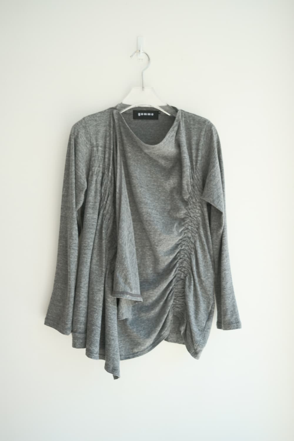 Shirring drape cardigan 상품이미지1