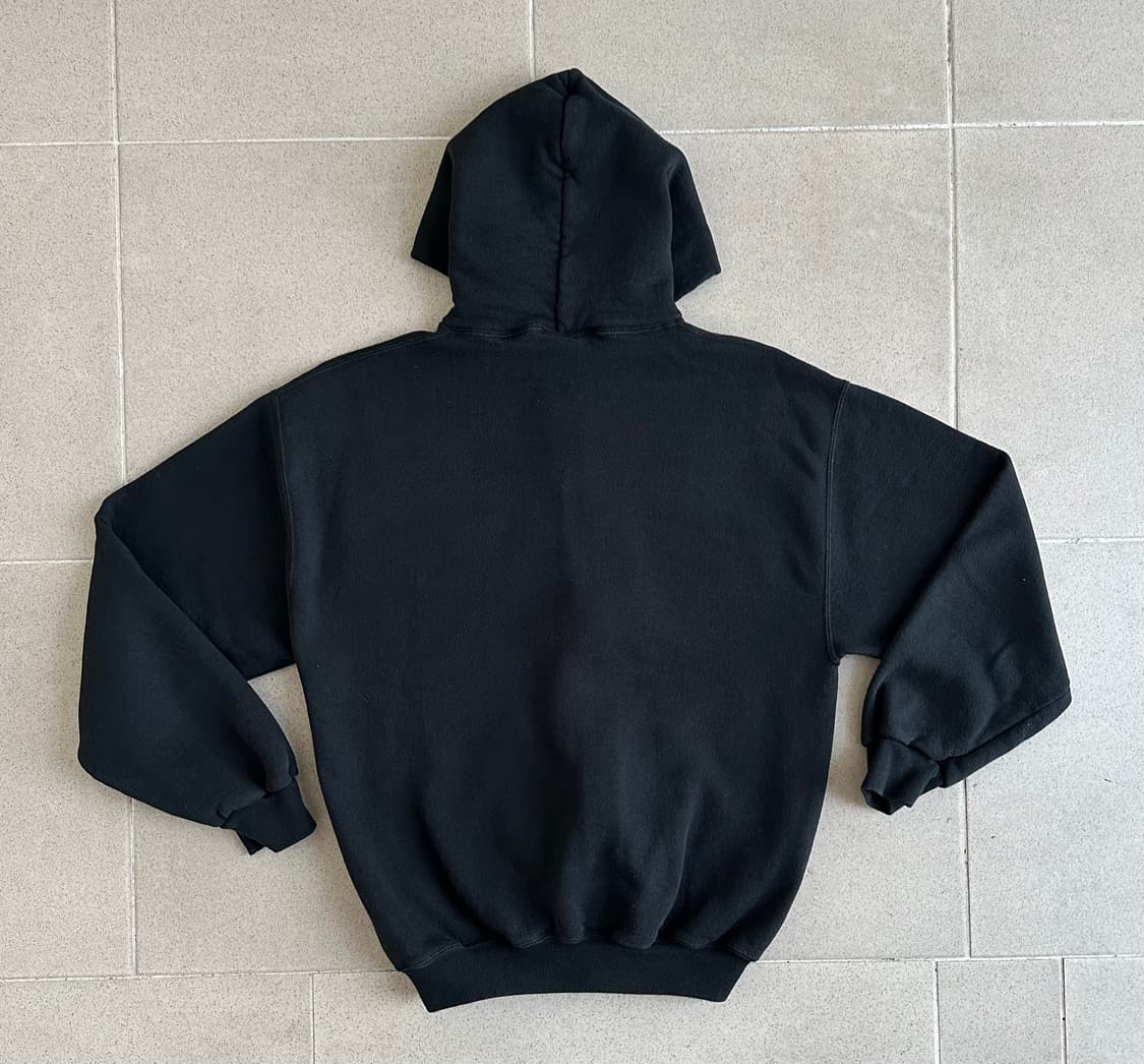 90s 빈티지 러셀 후드집업 블랙 M 상품이미지2
