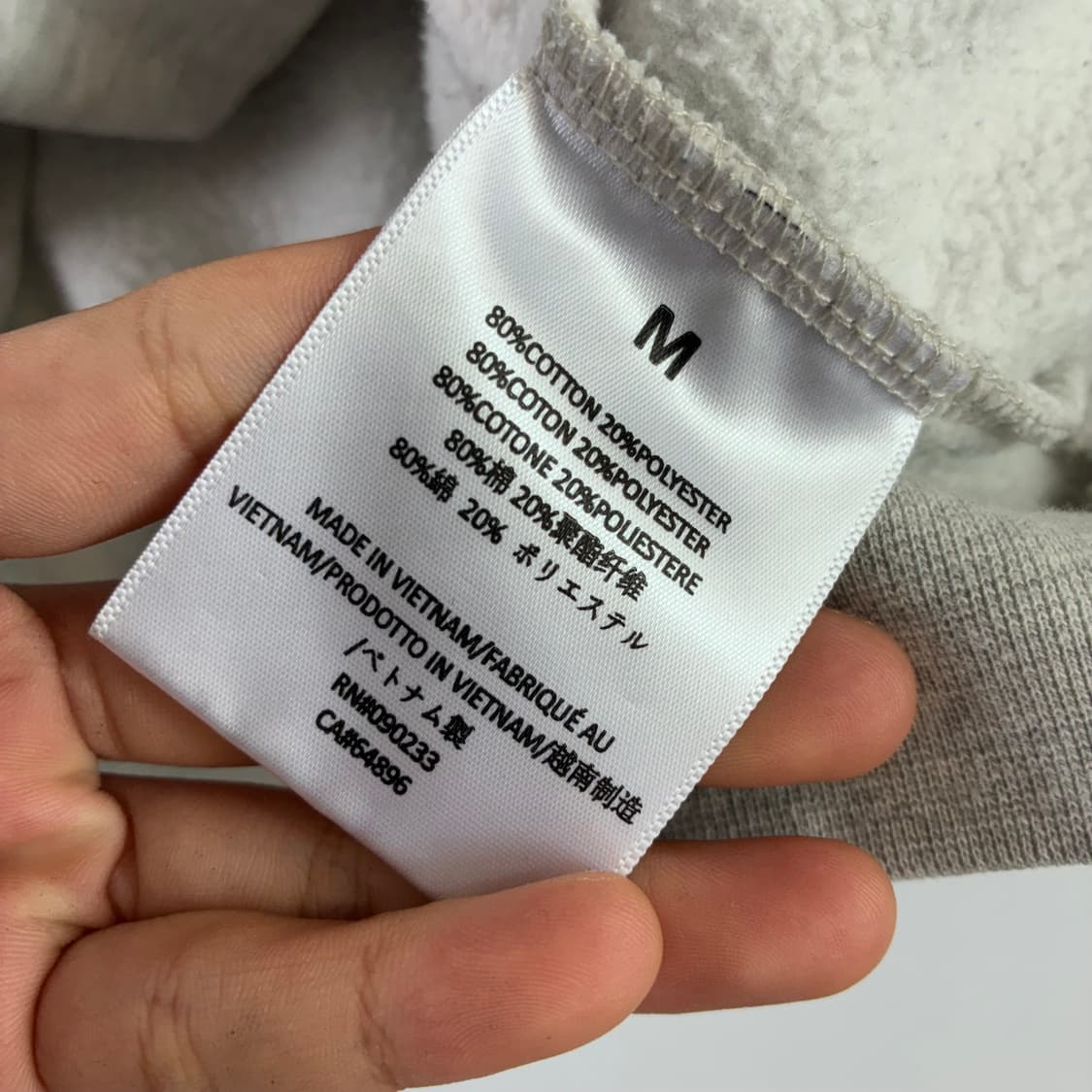 Essentials  에센셜스 피어오브갓즈 그레이 빅로고 후드티  상품이미지7