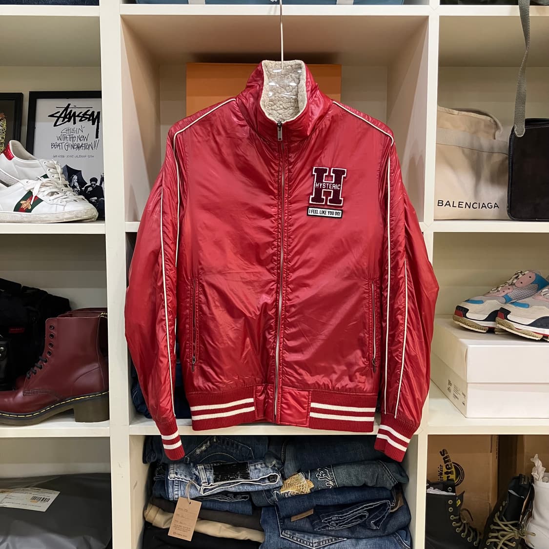 히스테릭글래머 레드 봄버 점퍼 상품이미지1