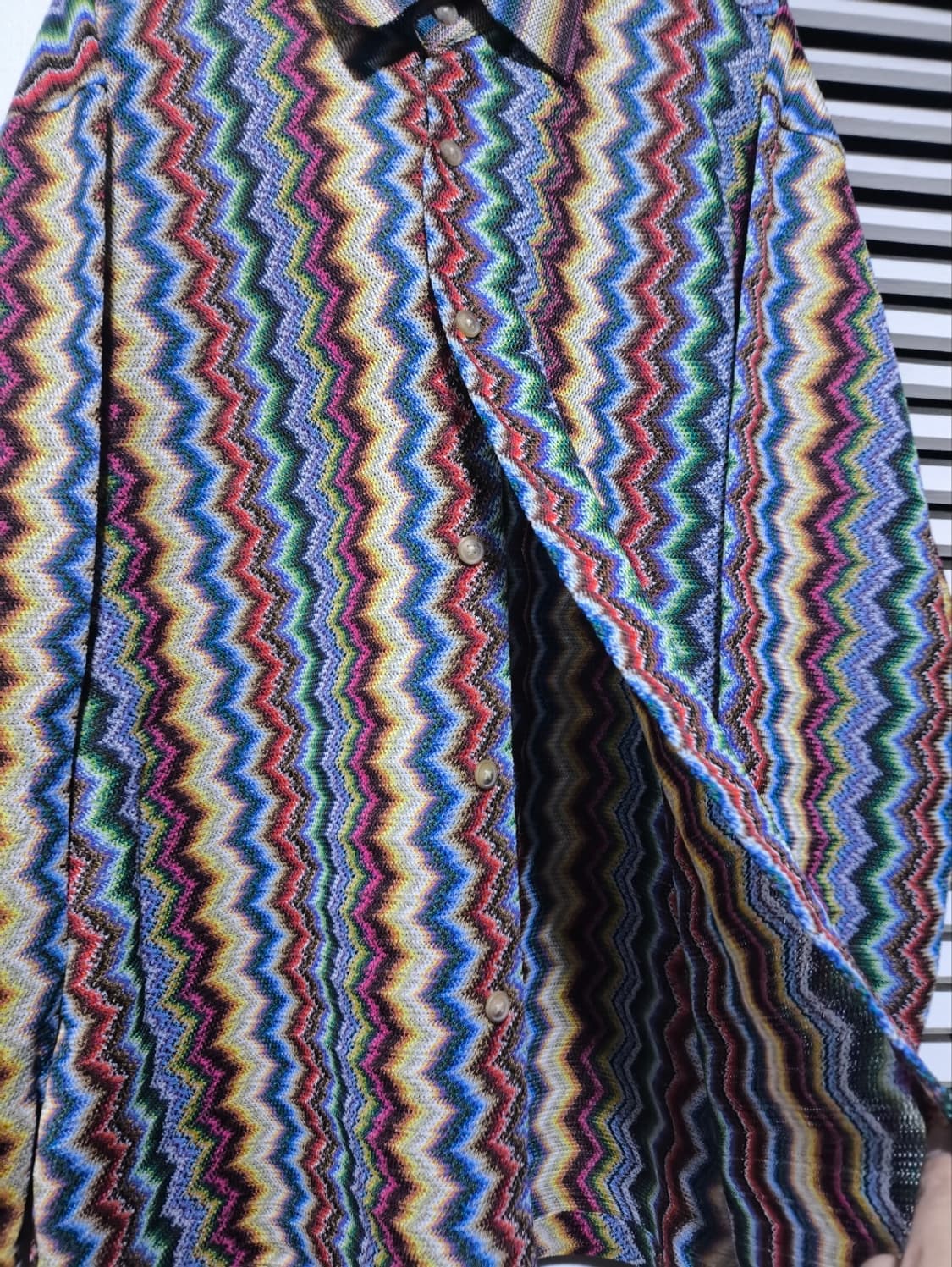 xl 스페이드 지그재그 패턴 셔츠 상품이미지5